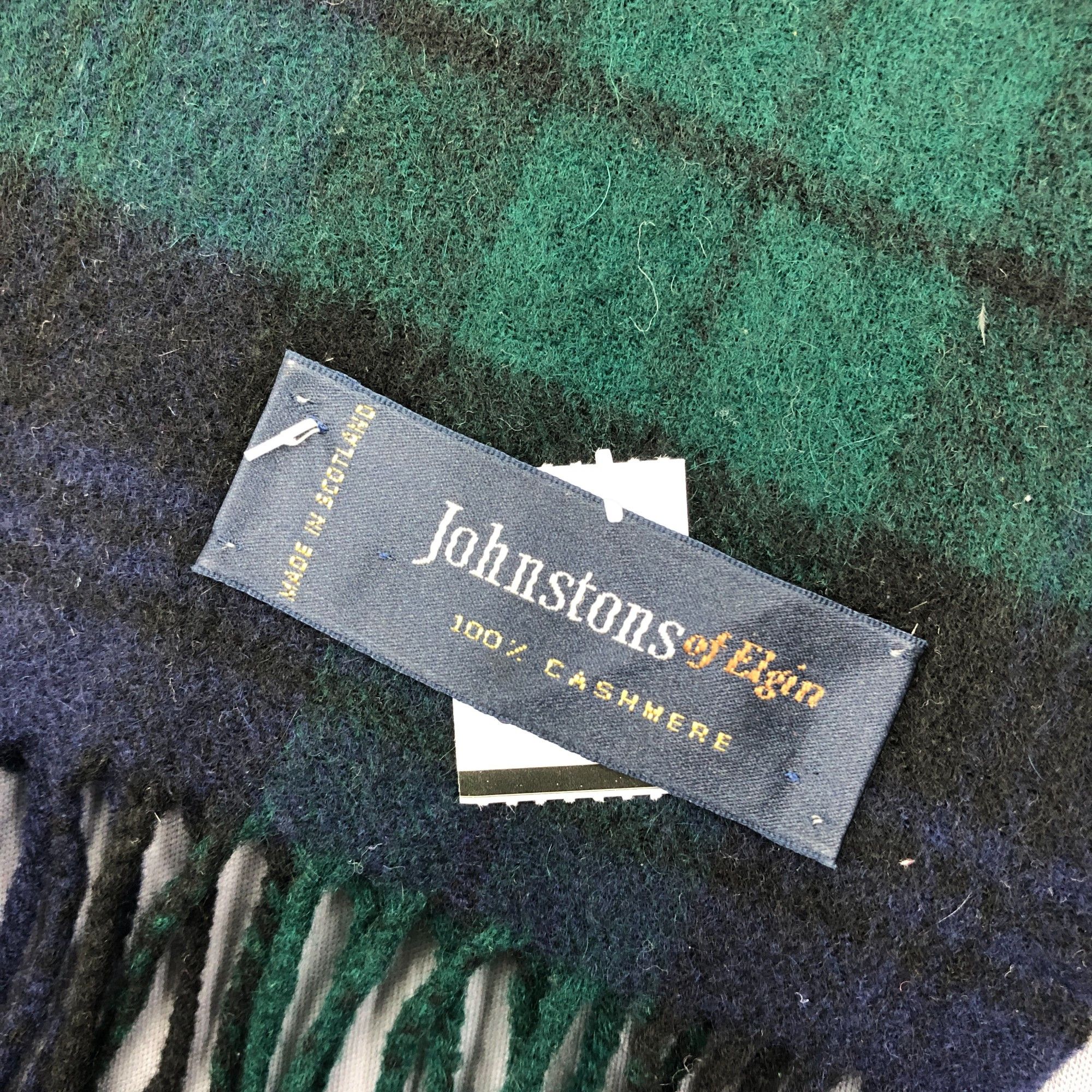 Johnstons Of Elgin Vintage Johnstons Scarf Muffler Cashmere Winter Scarves Size ONE SIZE - 4 Thumbnail