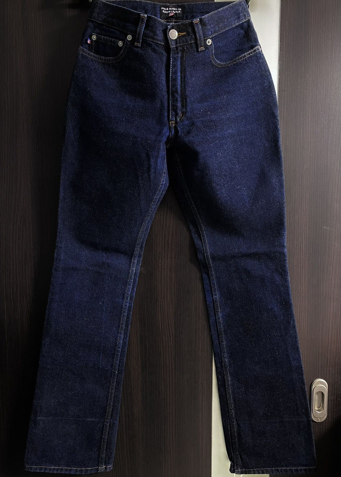 Polo Ralph Lauren Polo Jeans Co. Ralph Lauren Navy Thick Flared Jeans Denim Size 28" / US 6 / IT 42 - 6 Thumbnail