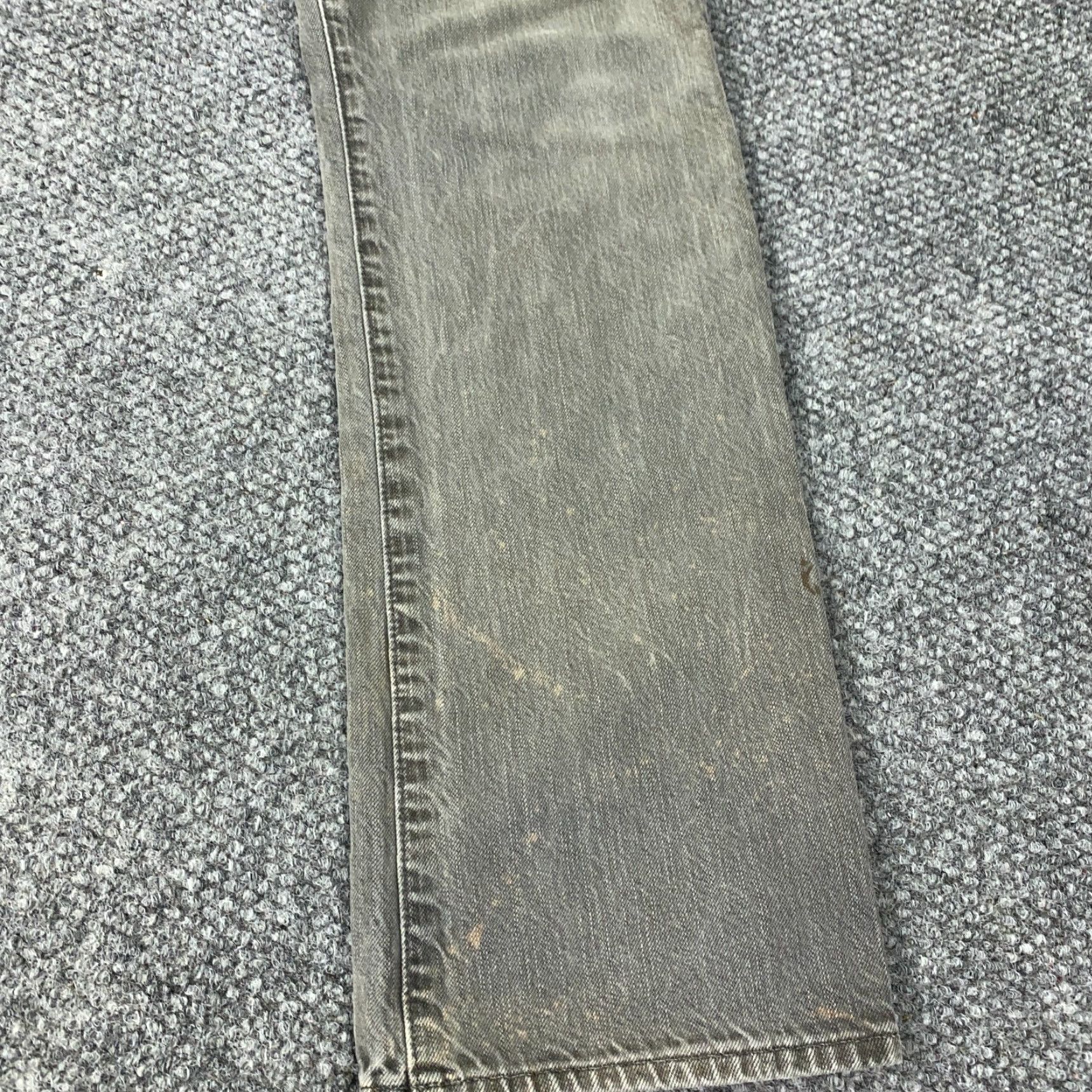 Gap GAP 1969 Jeans Mens 32x32 Gray Denim Straight Distressed Size US 32 / EU 48 - 4 Thumbnail