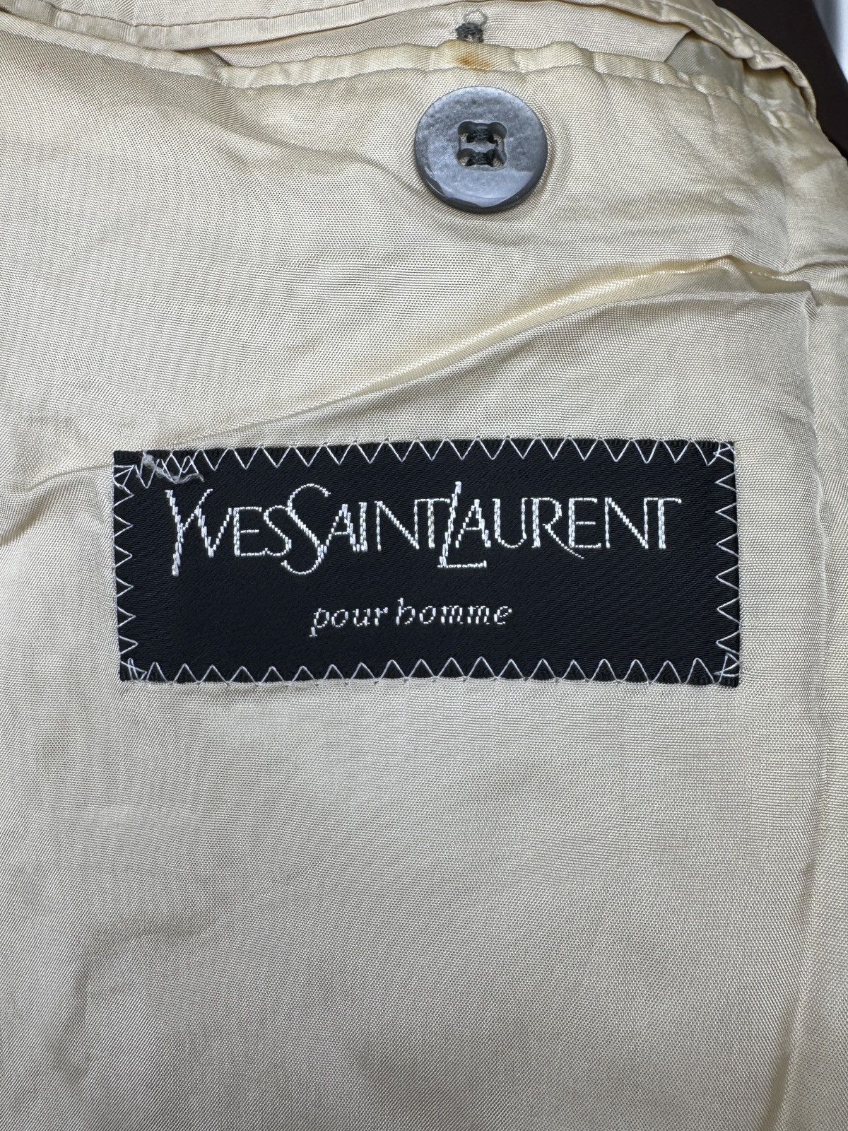 Yves Saint Laurent Yves Saint Laurent vintage checkered 3 button blazer Size 44R - 11 Thumbnail