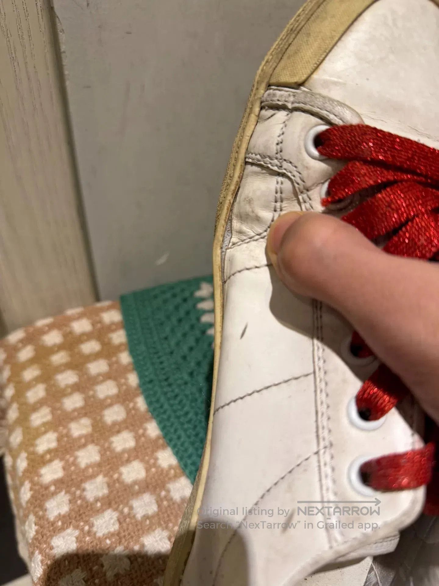 Saint Laurent Paris SLP Saint Laurent Red Lace Sneakers. Size US 7.5 / EU 40-41 - 6 Thumbnail