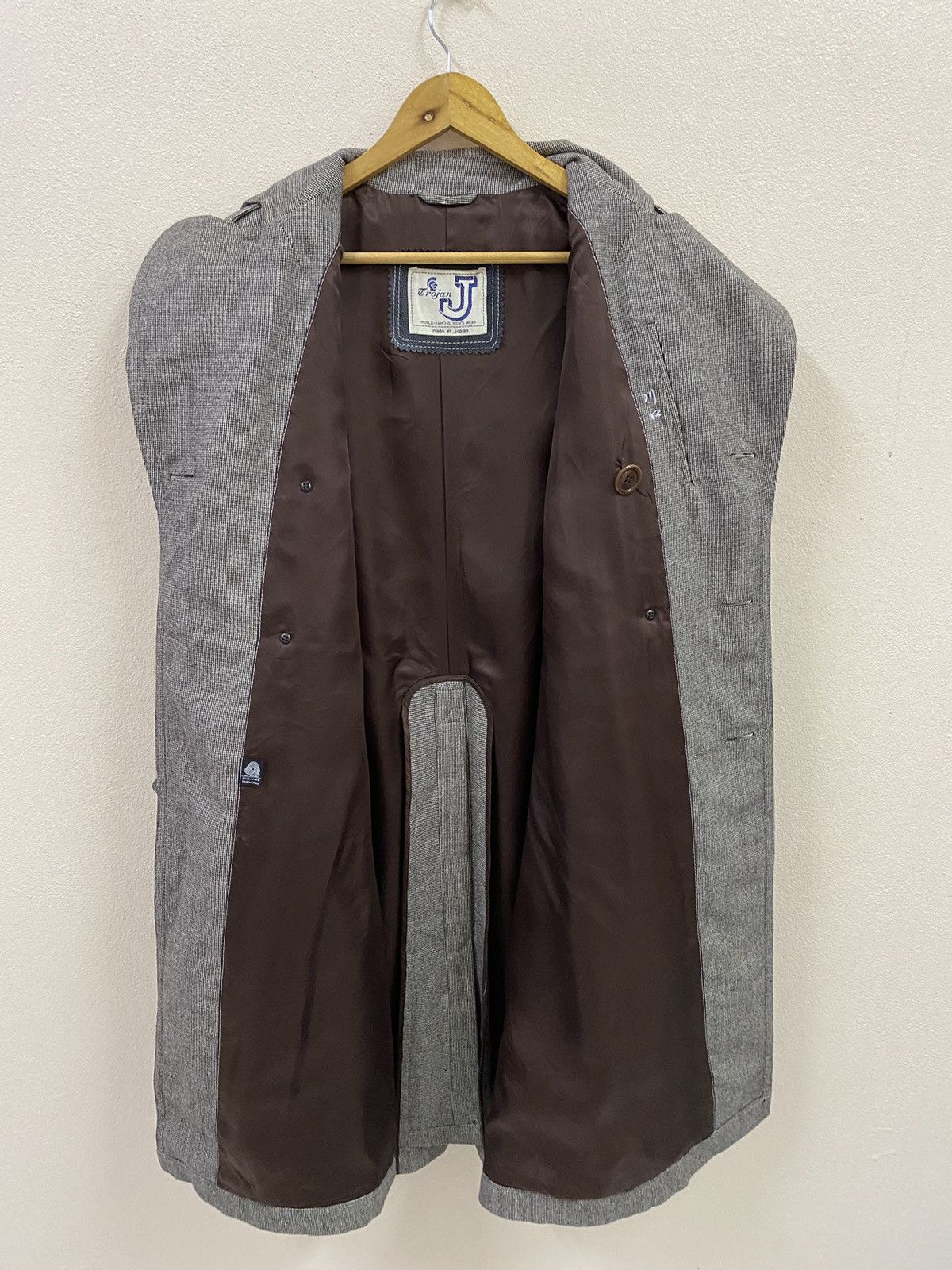 Japanese Brand Trojan Wool Coat Long Jacket Size US L / EU 52-54 / 3 - 5 Thumbnail
