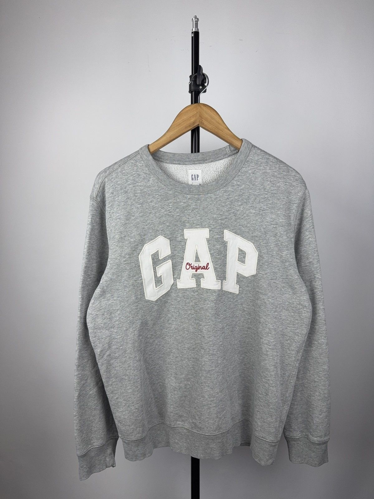 Gap × Vintage GAP Original Logo Sweatshirt Gray Crewneck Pullover Y2K M Size US M / EU 48-50 / 2 - 1 Thumbnail
