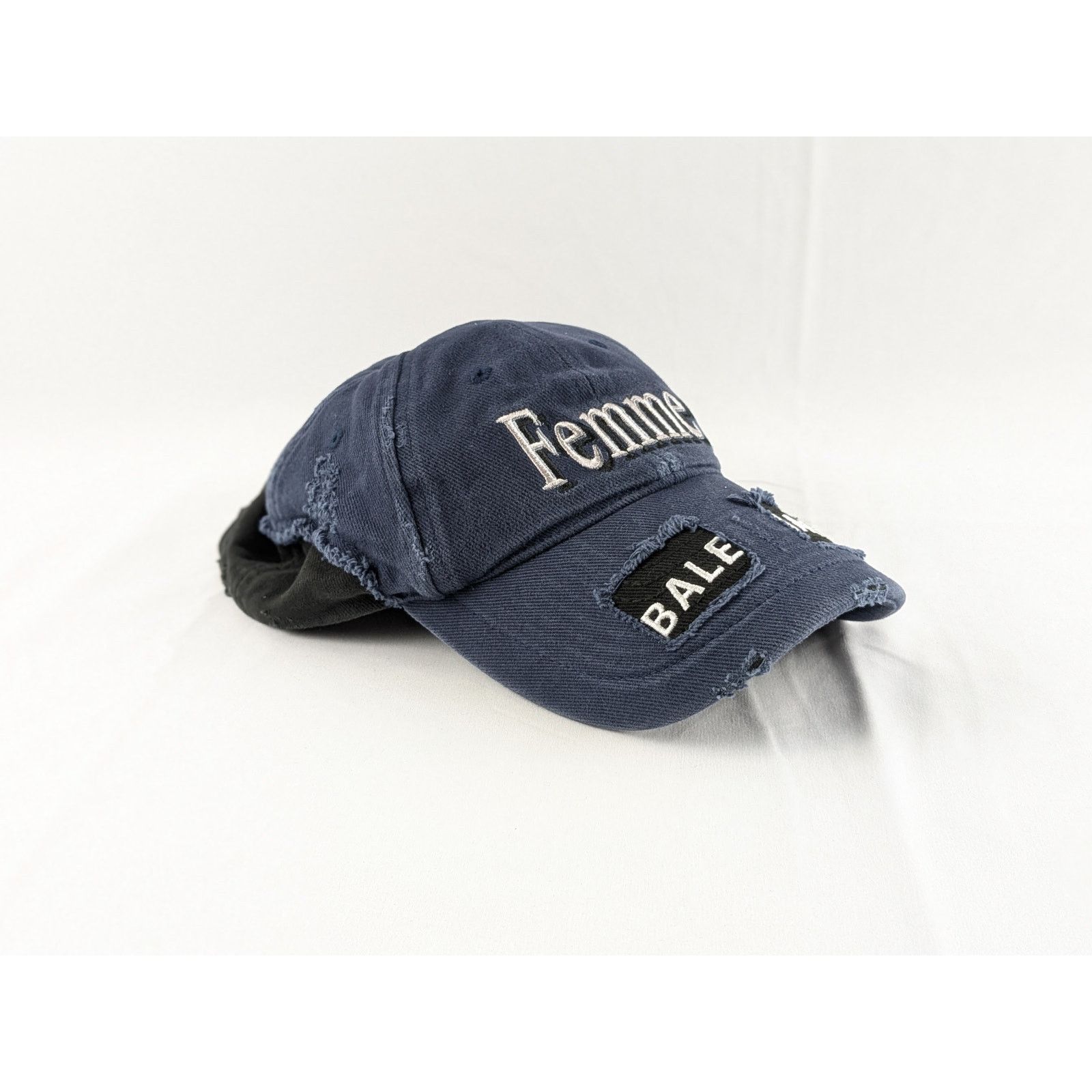 Balenciaga o1rshd1 Q:3 / Size: L / DUP/ Femme Logo Cap / Hat Blue/Black Size ONE SIZE - 1 Thumbnail