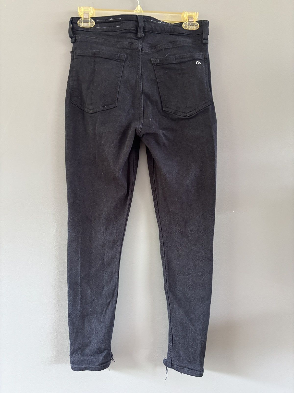 Rag & Bone Rag & Bone Fit 2 Slim Jeans Distressed Denim Womens Black 27 Size 27" / US 4 / IT 40 - 11 Thumbnail