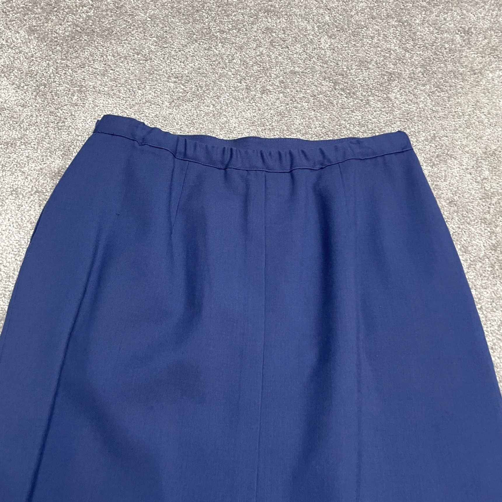 Pendleton Pendleton Wool Midi Pencil Skirt Womens 12 Blue Pockets Line Business Work Size 34" / US 12 / IT 48 - 3 Thumbnail
