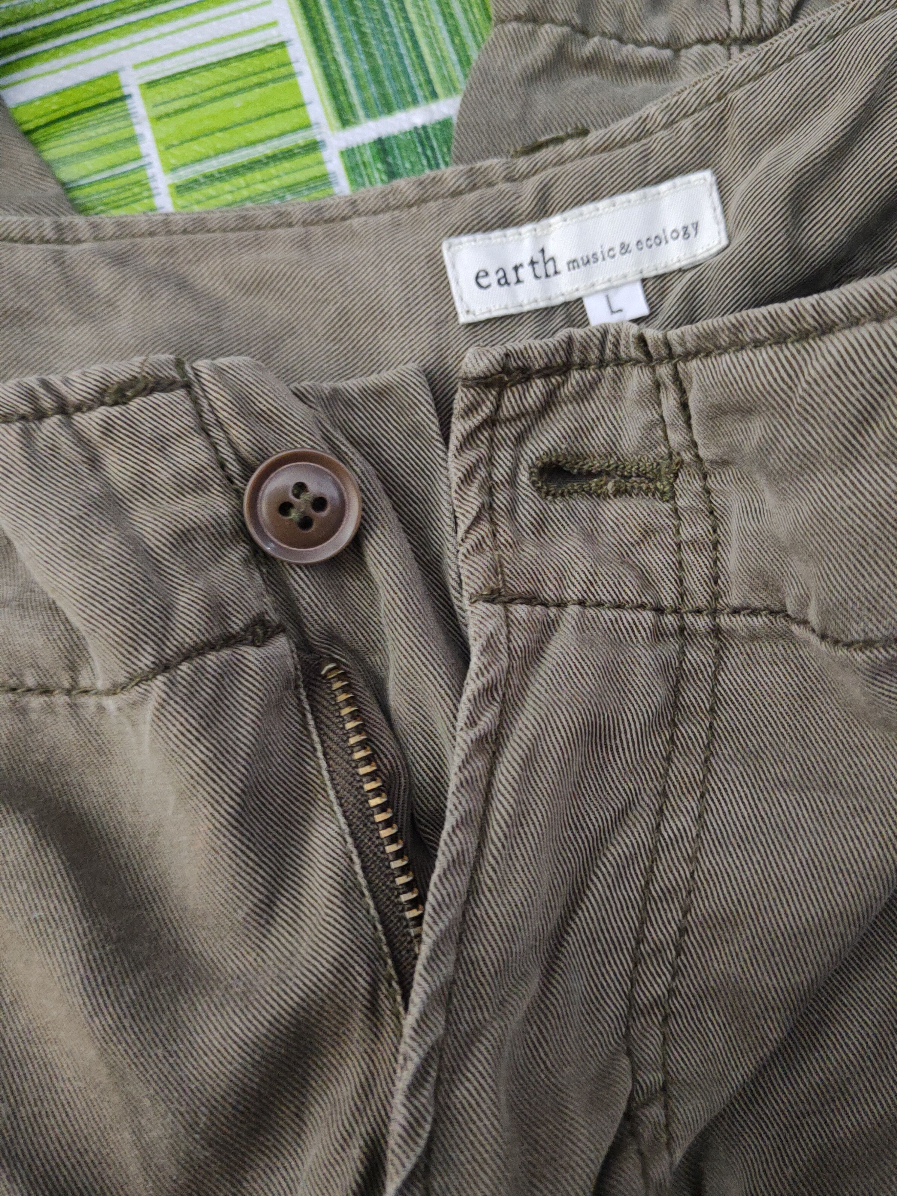 Japanese Brand Earth Music&Ecology Olive Multipocket Short Pants #S2531 Size 31" - 12 Thumbnail