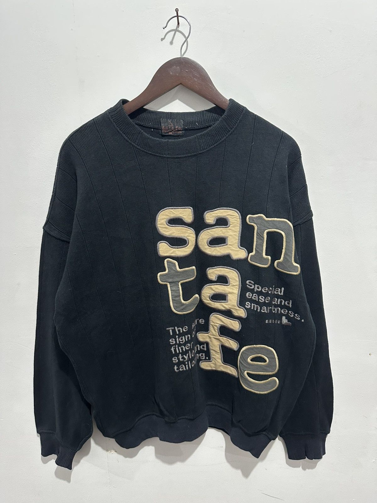 Japanese Brand Vintage Santa Fe Knitwear Embroidery Logo Size US L / EU 52-54 / 3 - 1 Thumbnail