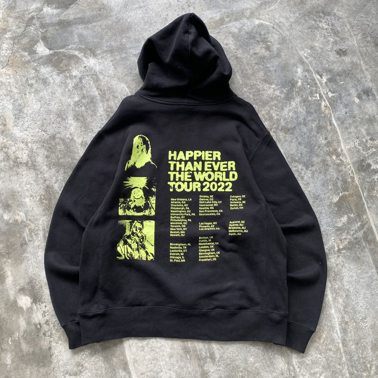 Billie Eilish Billie Eilish Happier Than Ever Hoodie (XL) Size US XL / EU 56 / 4 - 5 Thumbnail