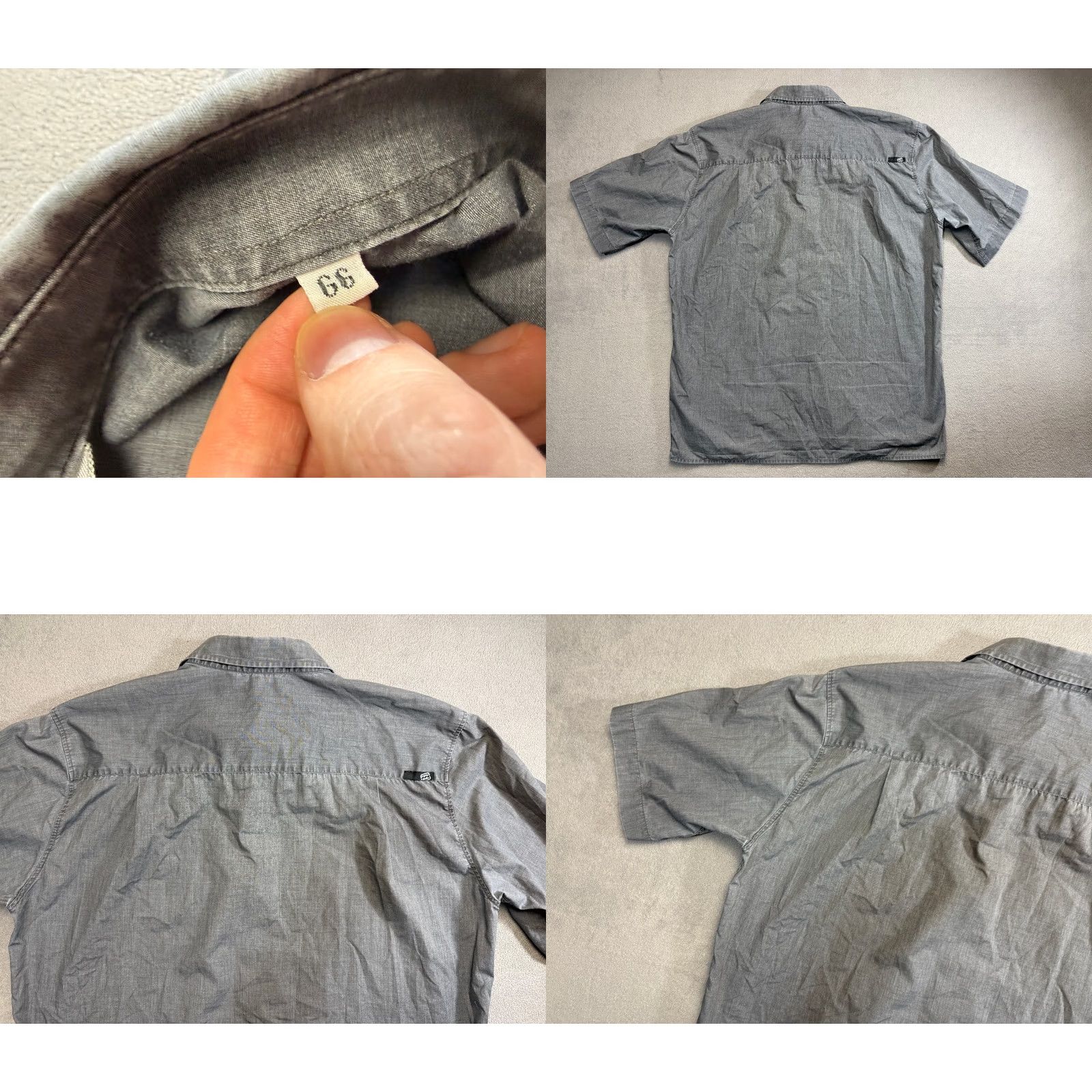 Billabong Billabong Button-Up Shirt Short Sleeve Mens 3XL Gray Size US XXL / EU 58 / 5 - 10 Thumbnail