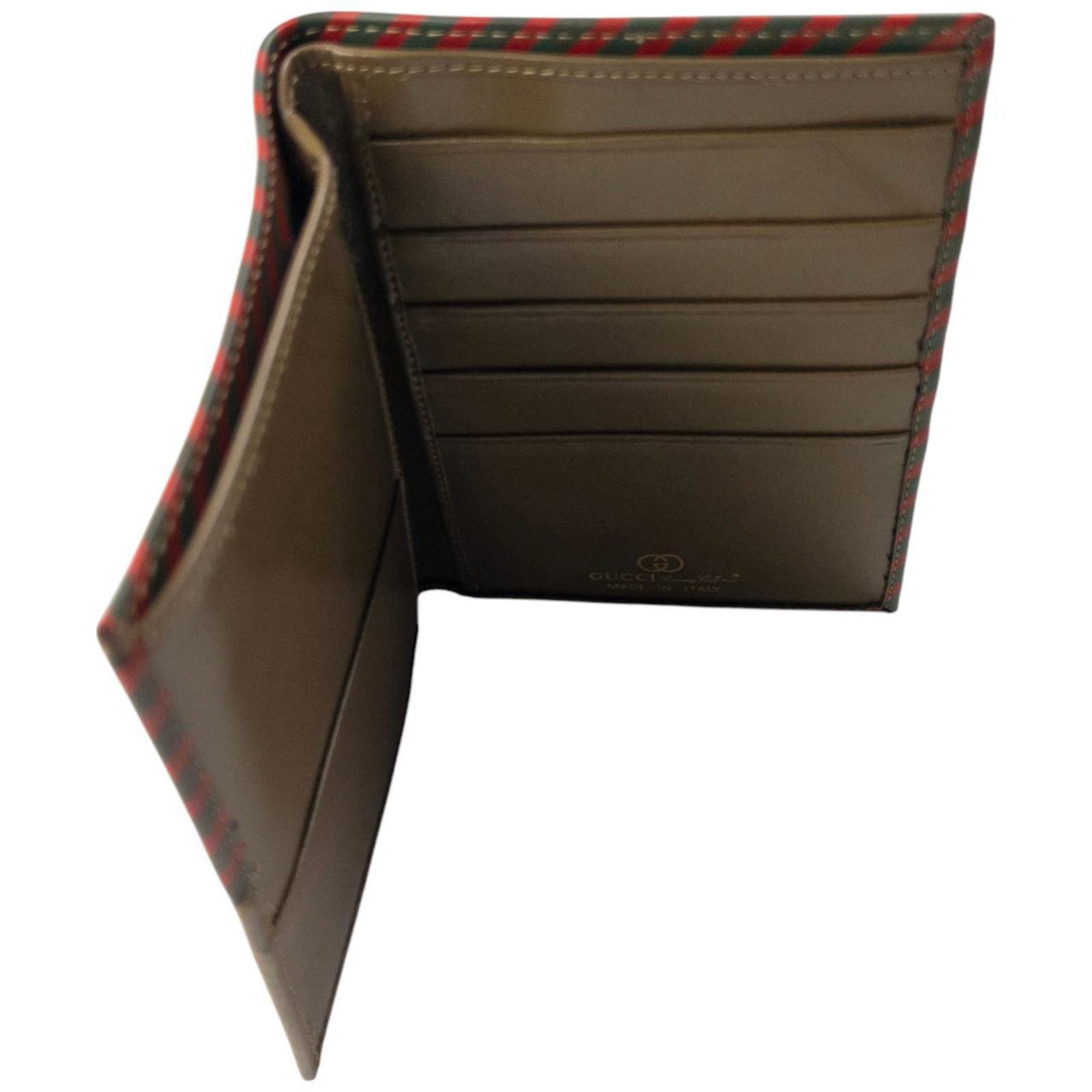 Gucci Vintage Gucci Striped Wallet Size ONE SIZE - 6 Thumbnail