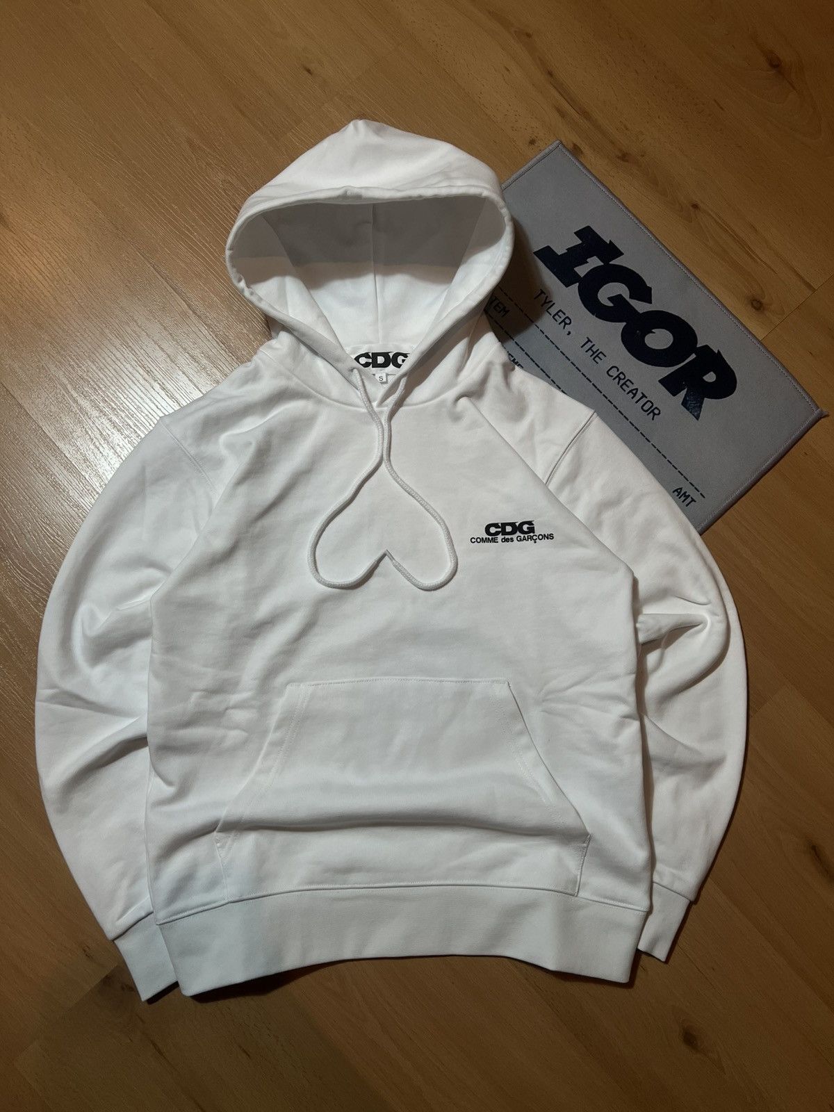Comme des Garcons CDG Comme des Garçons Hoodie White Small Logo Size US S / EU 44-46 / 1 - 7 Thumbnail