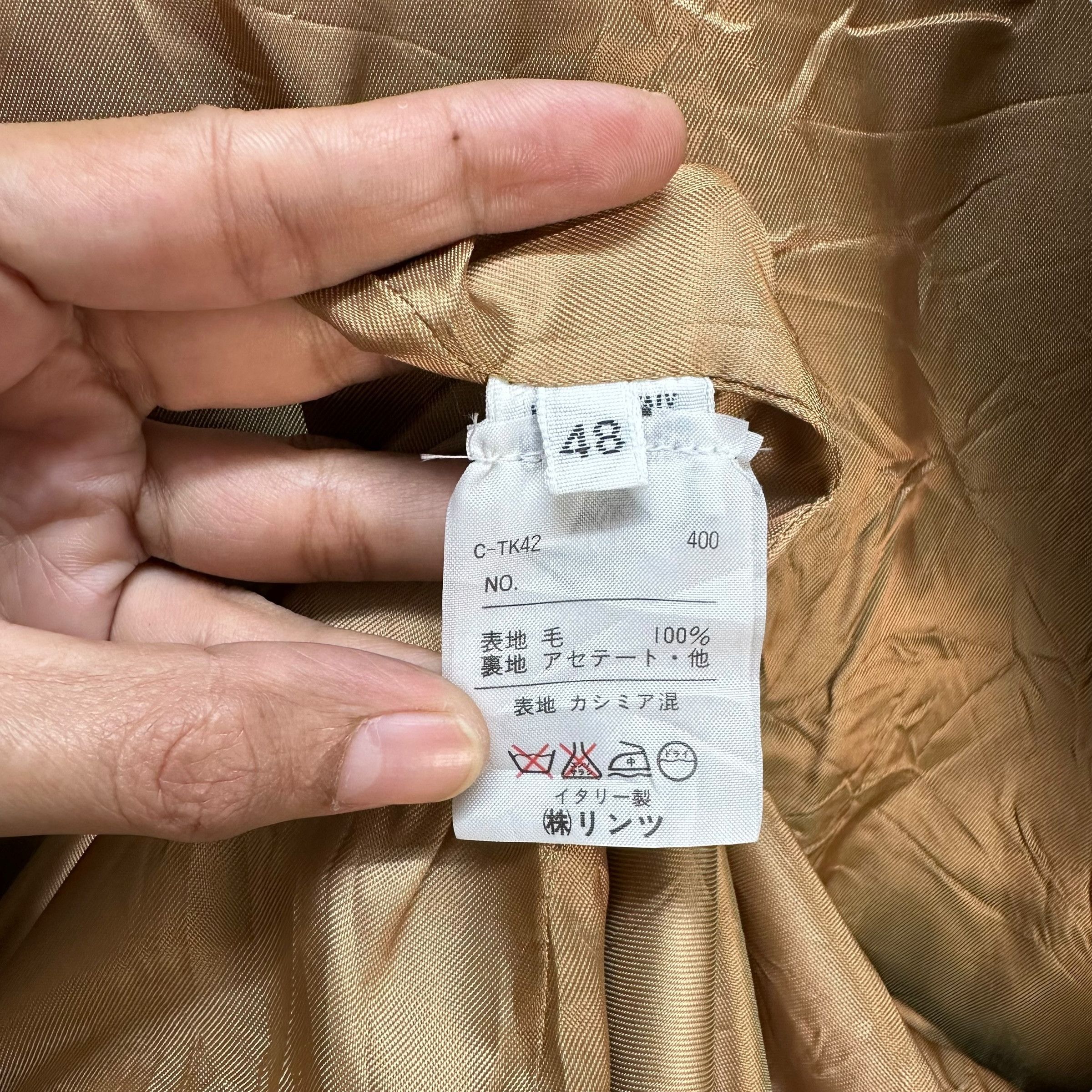 United Colors Of Benetton United Colors Of Benetton Wool Overcoat Long Coat #A16-0395 Size US M / EU 48-50 / 2 - 8 Thumbnail