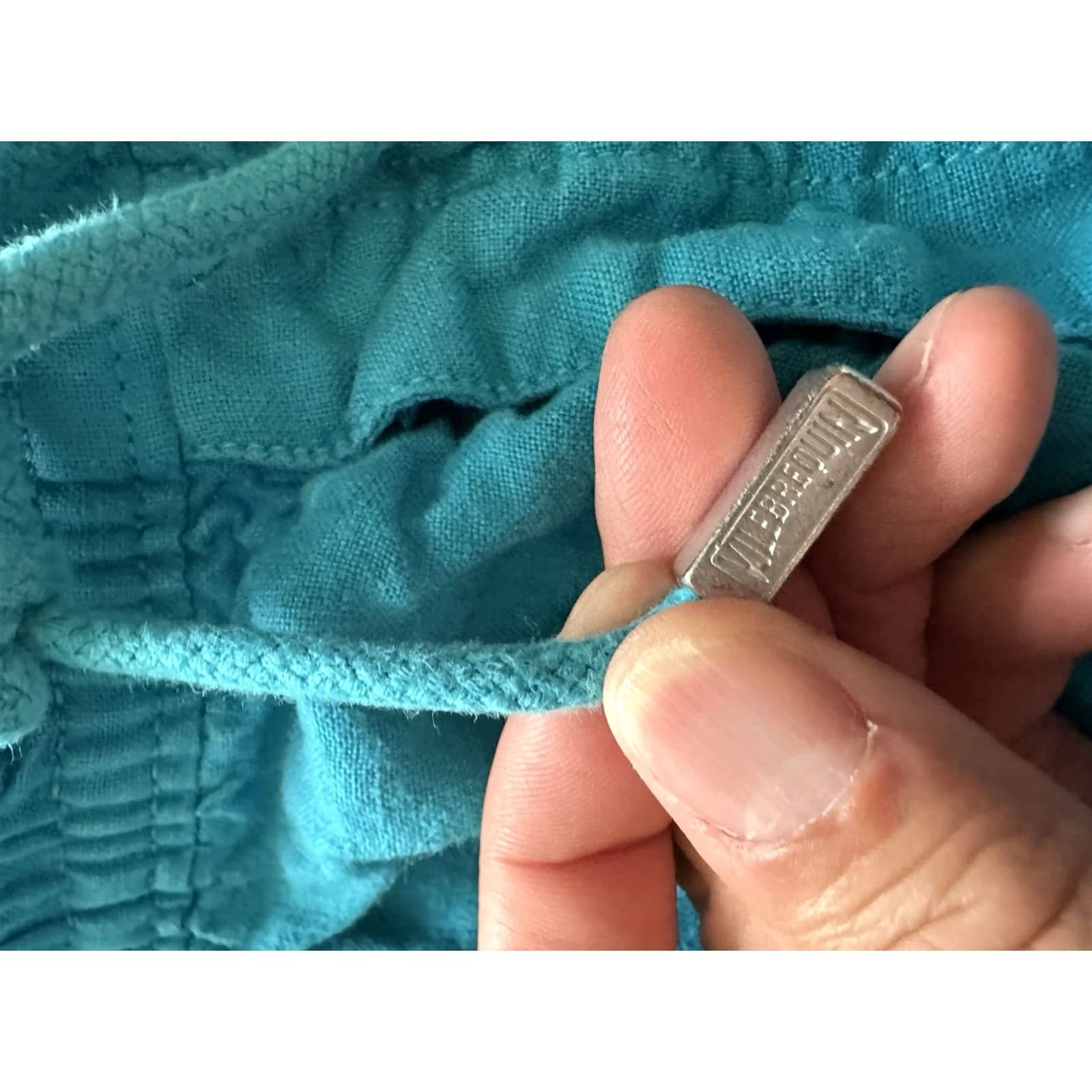 Vilebrequin VILEBREQUIN Mens XXXL Aqua Blue 100% Linen Classic Beach Cargo Shorts RARE Size US 39 - 4 Thumbnail