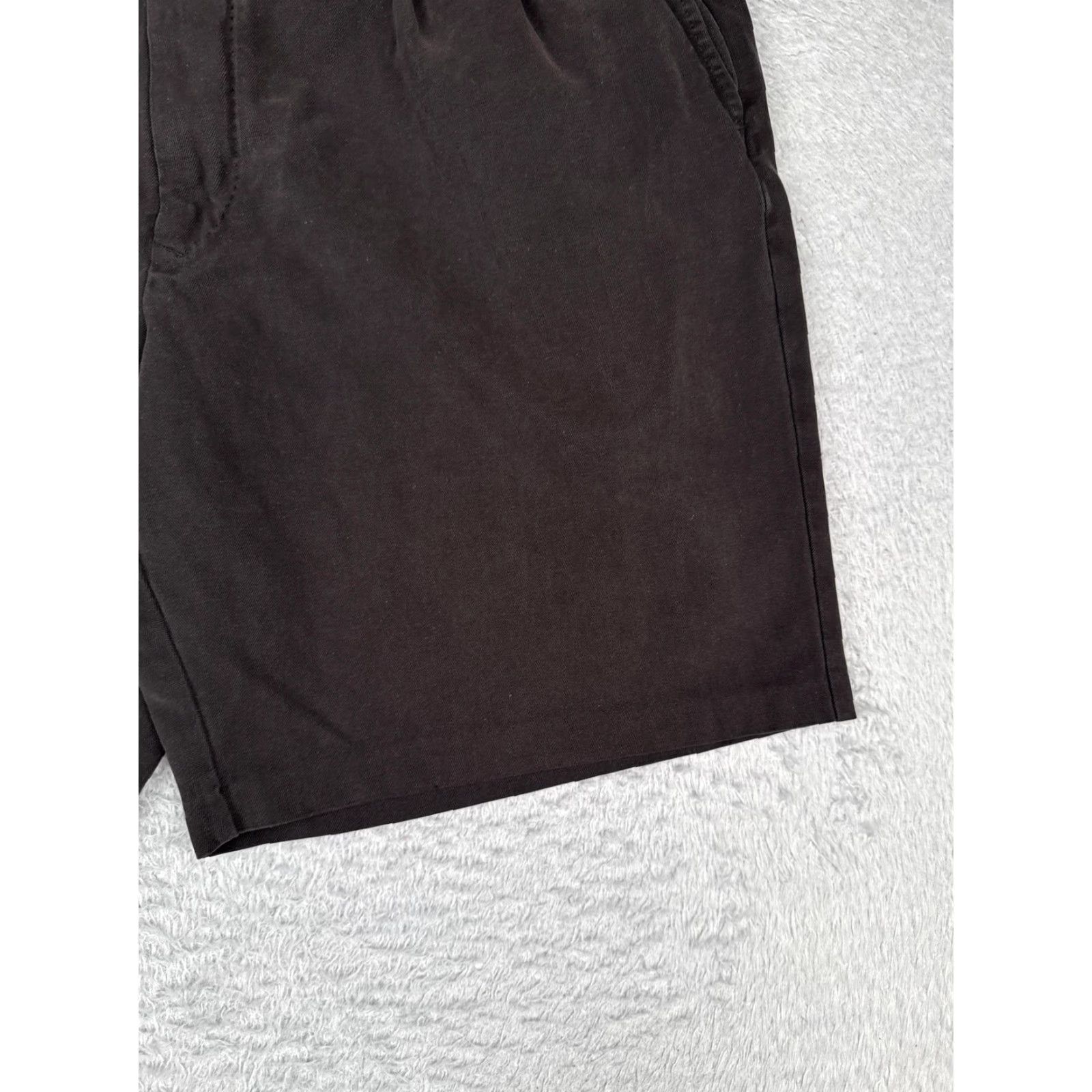 Tommy Bahama Tommy Bahama Shorts Men 40 Dark Black 100% Silk Blend Pleated Chino Dress Casual Size US 40 / EU 56 - 2 Thumbnail