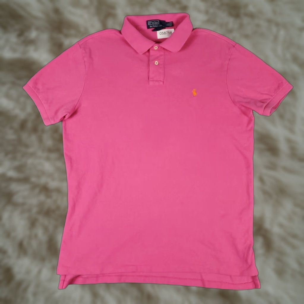 Ralph Lauren Ralph Lauren Polo Shirt Large Pink Casual Short Sleeve Mens Size US L / EU 52-54 / 3 - 1 Thumbnail