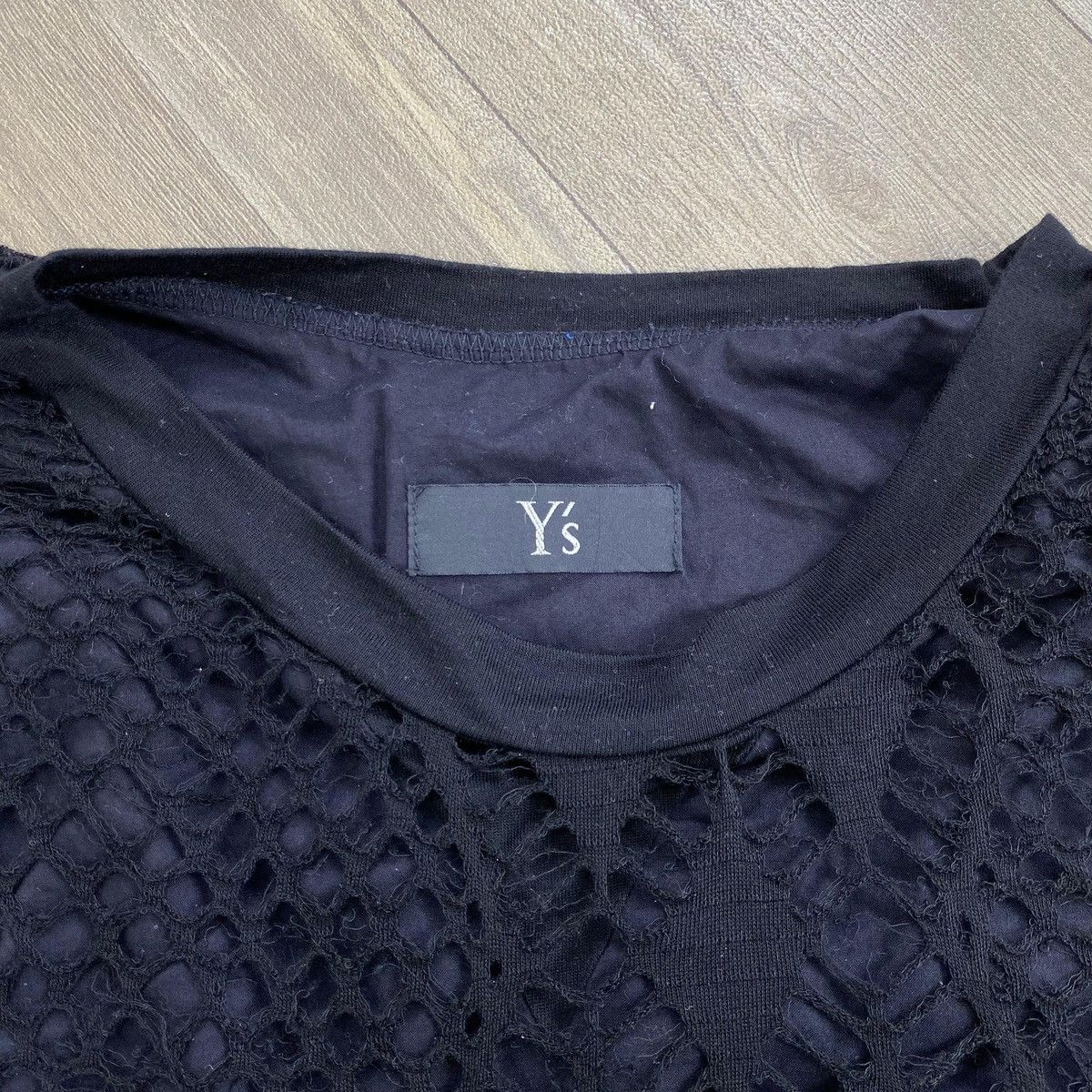 Y's Vintage Y’s Yohji Yamamoto Japan Knit Mesh Overlay T-Shirt Size US M / EU 48-50 / 2 - 7 Thumbnail