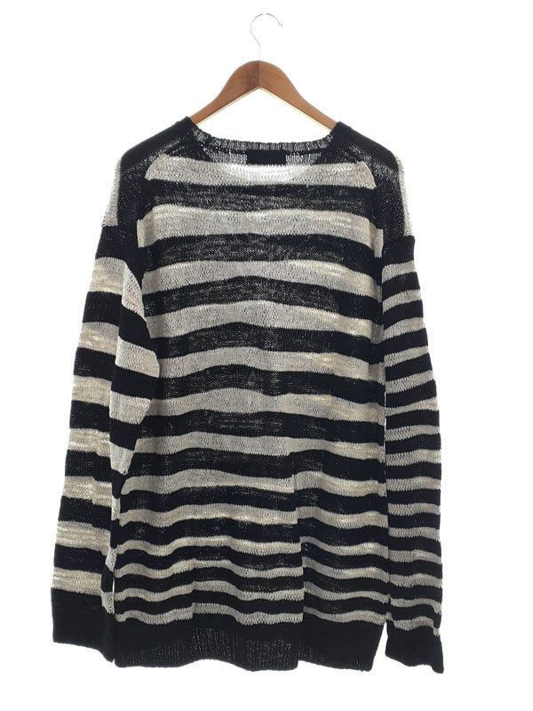 Yohji Yamamoto POUR HOMME border long sleeve knit HZ-K01-090 Size US L / EU 52-54 / 3 - 2 Thumbnail