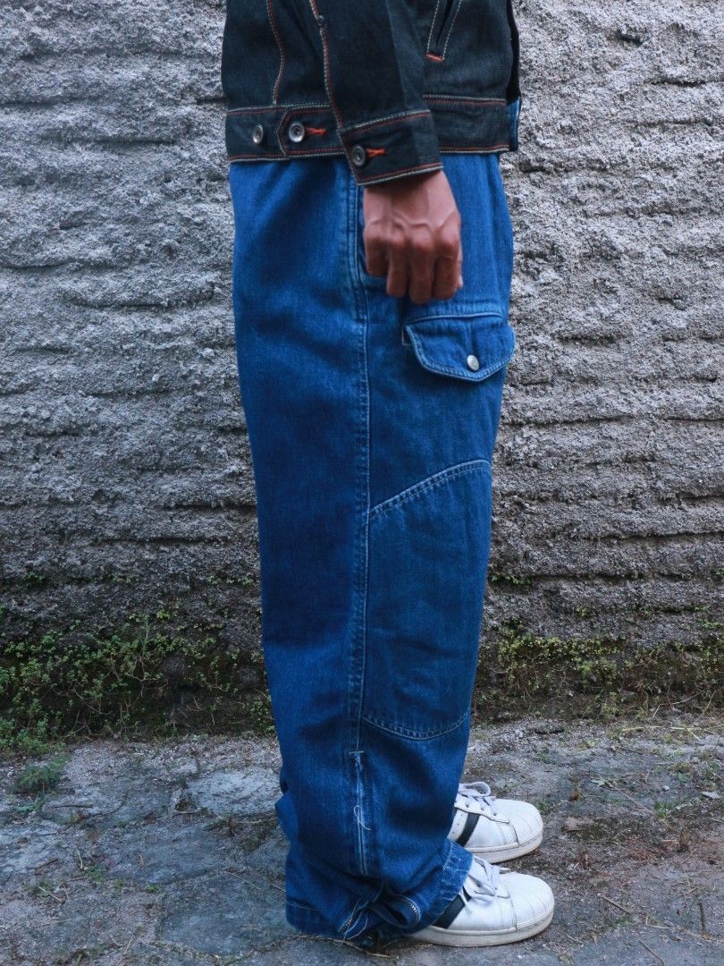 Beauty Beast × Vintage Y2K JAPANESE HIP HOP BAGGY PANTS Size US 33 - 3 Thumbnail