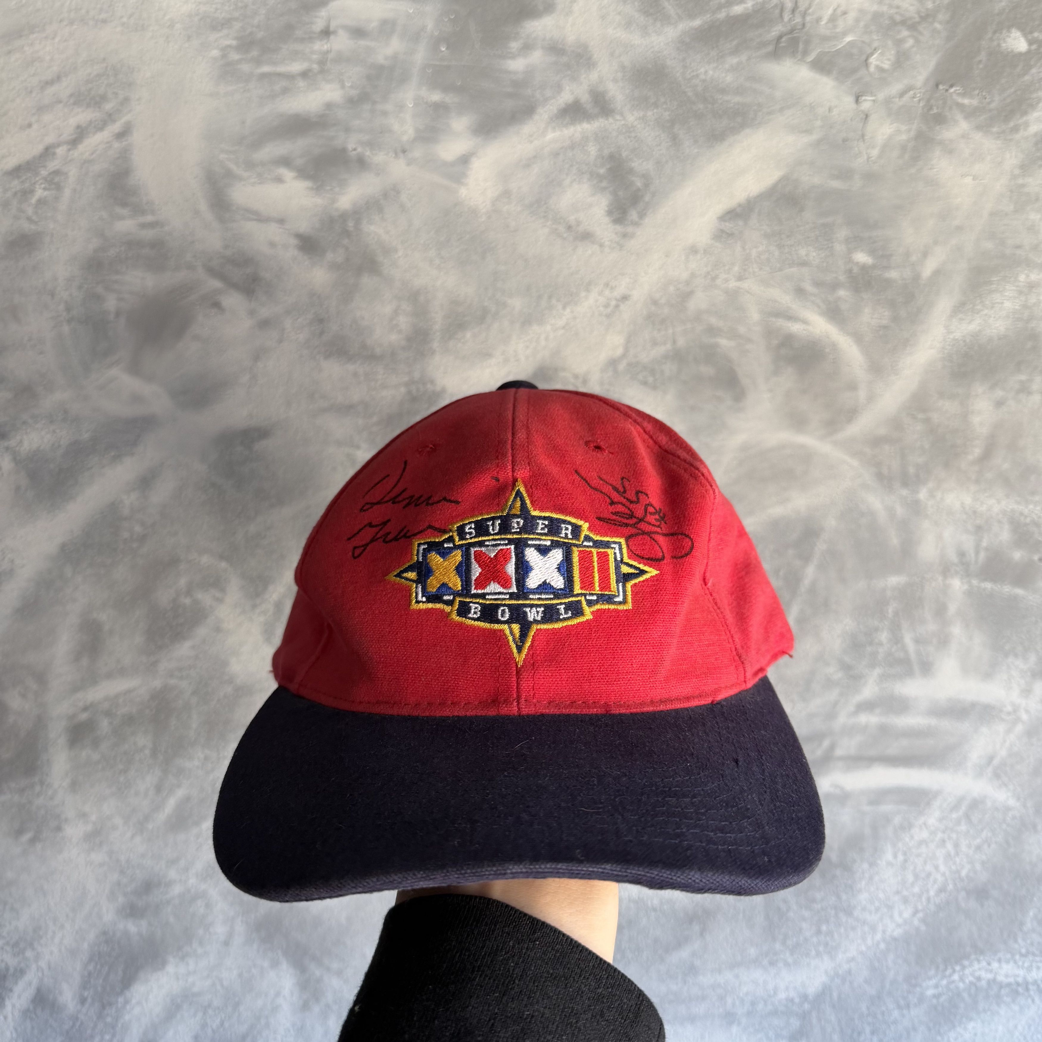 Sports Specialties VTG Sports Specialties Super Bowl XXXII 32 NFL Signed Hat Size ONE SIZE - 1 Thumbnail