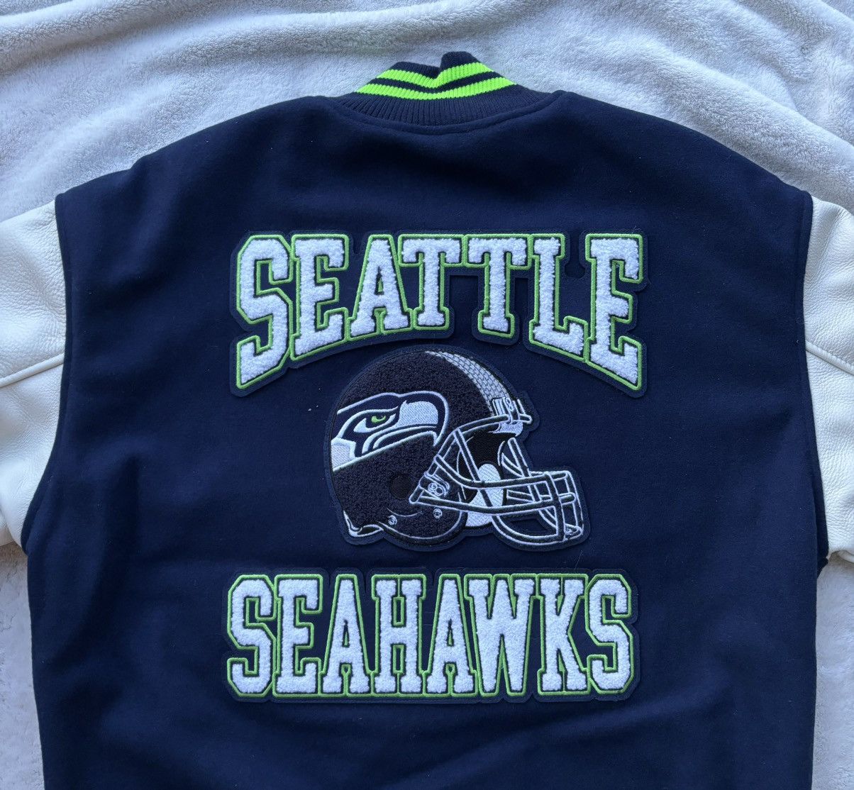 NFL × October's Very Own OVO x NFL Seattle Seahawks Varsity Jacket Size US S / EU 44-46 / 1 - 2 Thumbnail