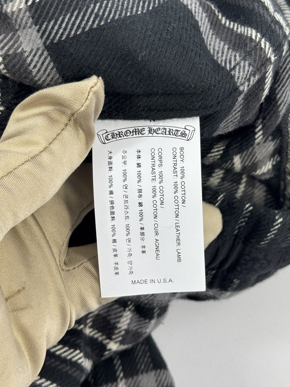 Chrome Hearts LEATHER CROSS AFTER SCHOOL DETAILED CHECKED SHORTS Size US 34 / EU 50 - 10 Thumbnail