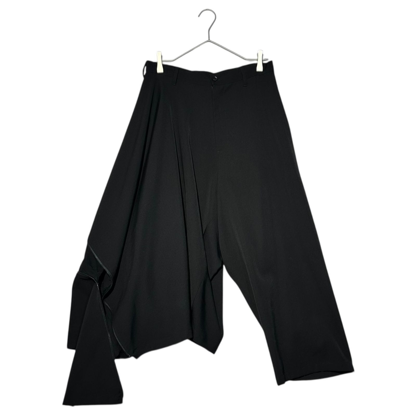 Yohji Yamamoto B Yohji Yamamoto - Zip Design Asymmetrical Pants Size US 32 / EU 48 - 3 Thumbnail