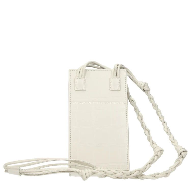 Jil Sander ob1o1e1124 Size: OS / Leather Smartphone Holder in White Size ONE SIZE - 2 Thumbnail