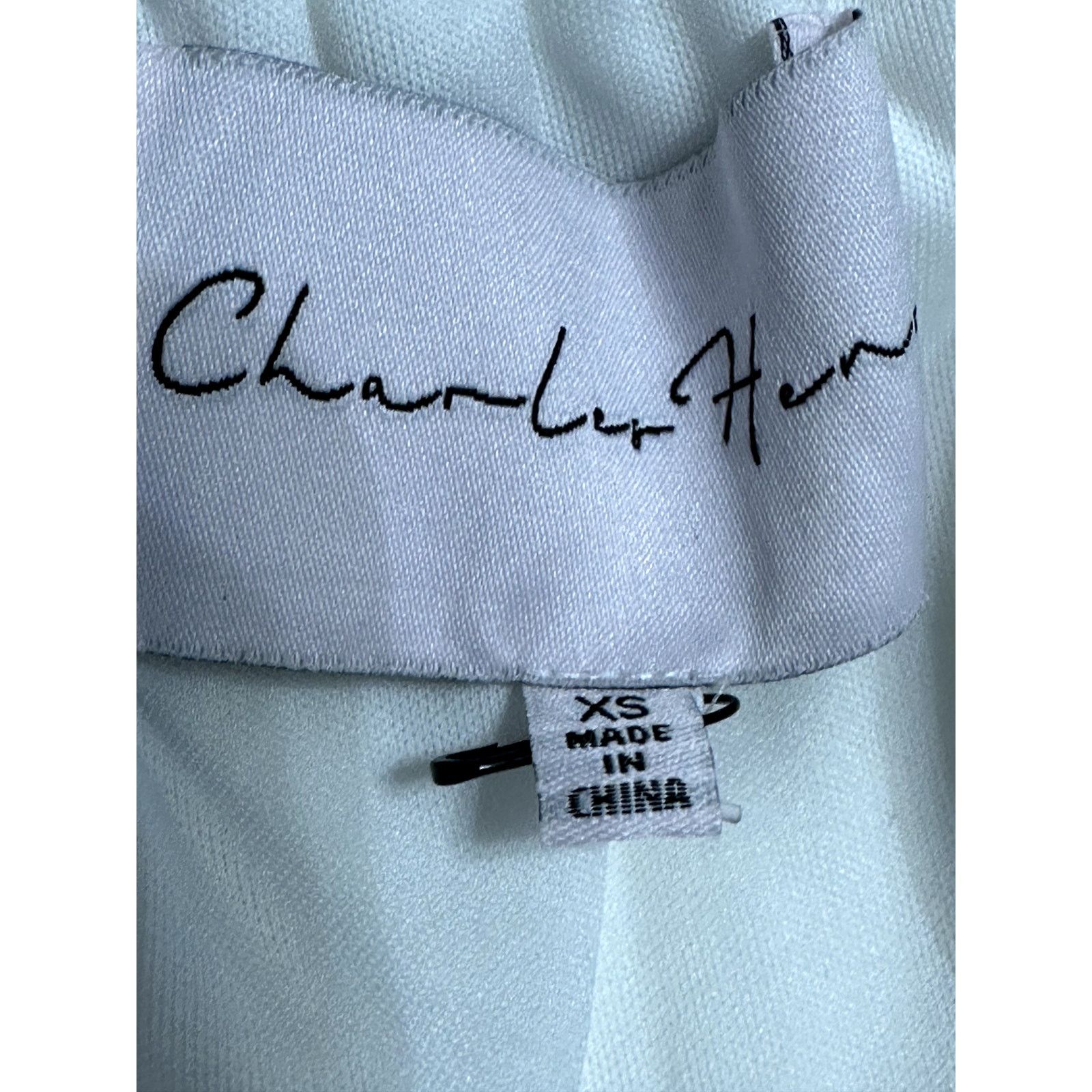Other Charles Henry Mini Dress Ruffle Off Shoulder Ivory XS NWOT Size XS / US 0-2 / IT 36-38 - 8 Thumbnail