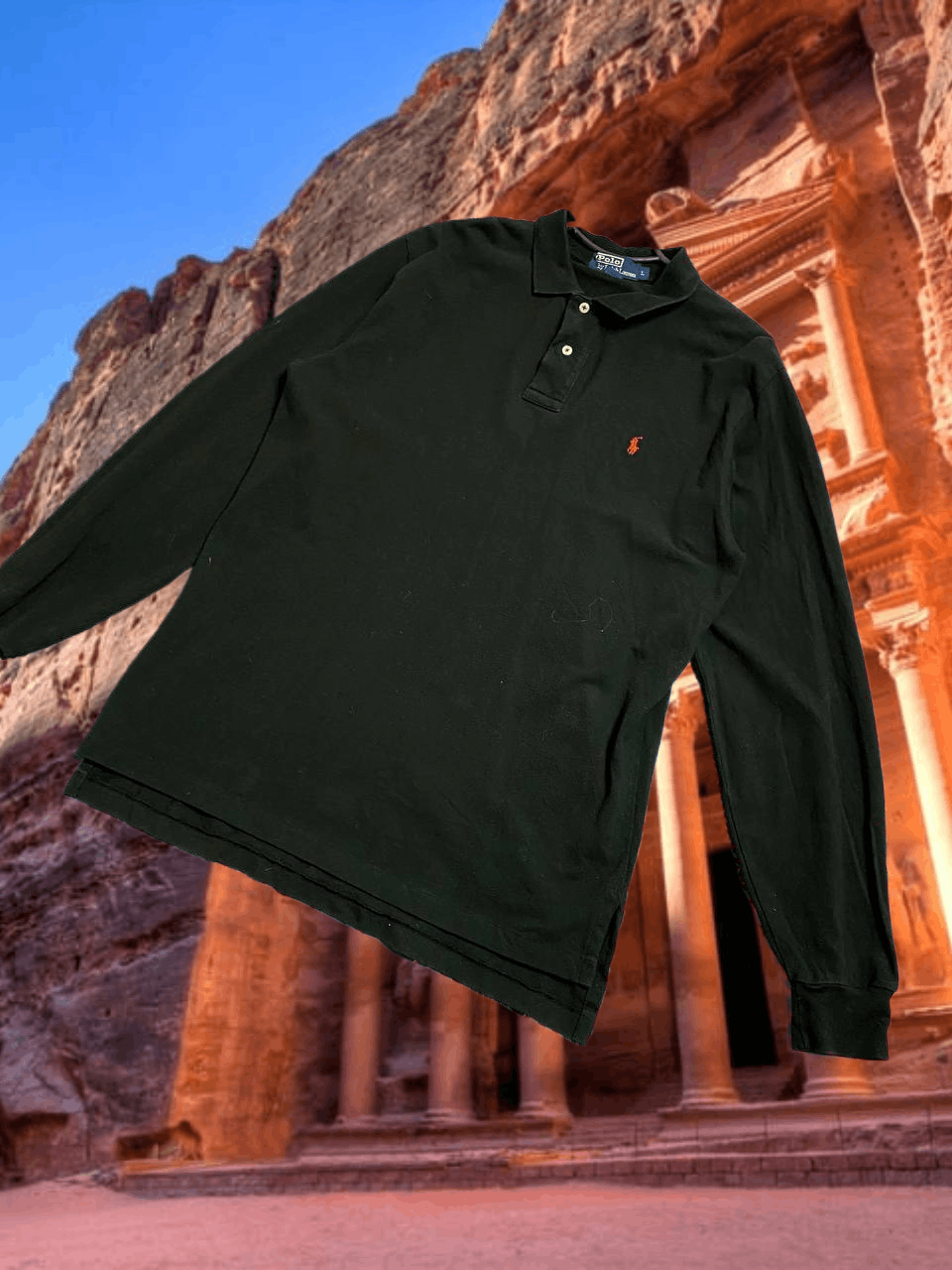 Polo Ralph Lauren Y2K Vintage Streetwear Long Sleeve Polo Ralph Lauren Size US L / EU 52-54 / 3 - 1 Thumbnail
