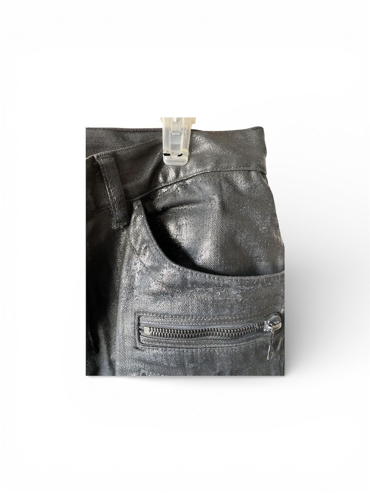 Balmain BALMAIN F/W ‘16 4-ZIP COATED BIKER DENIM JEANS Size US 34 / EU 50 - 9 Thumbnail