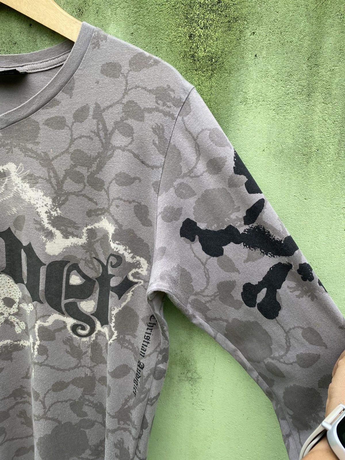 Christian Audigier Smet by Christian Audigier Los Angeles Skull Revolver Gothic Size L / US 10 / IT 46 - 5 Thumbnail