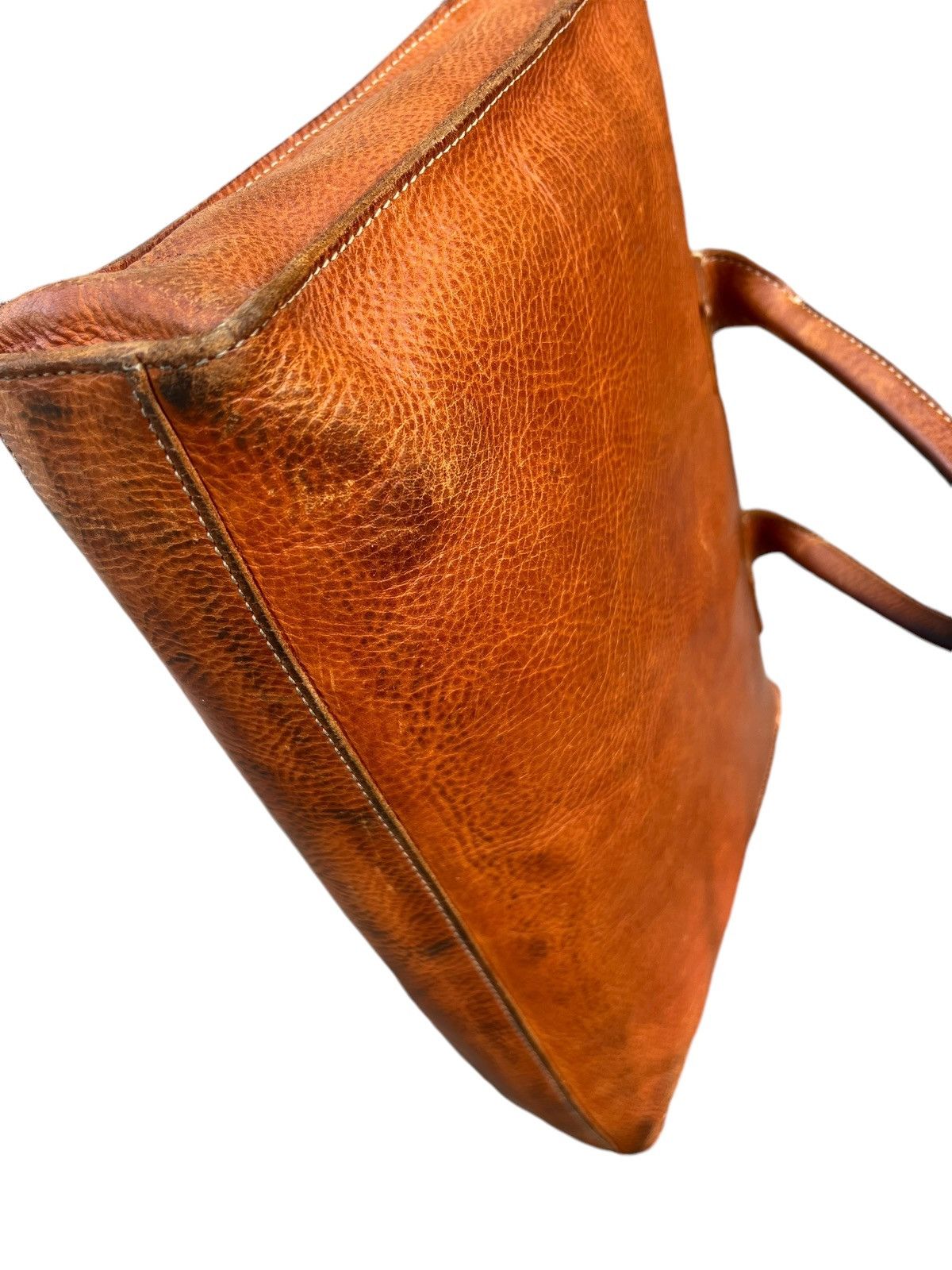Leather dan Genten Japan Distress Muddy Patina Leather Bag Handle Size ONE SIZE - 13 Thumbnail