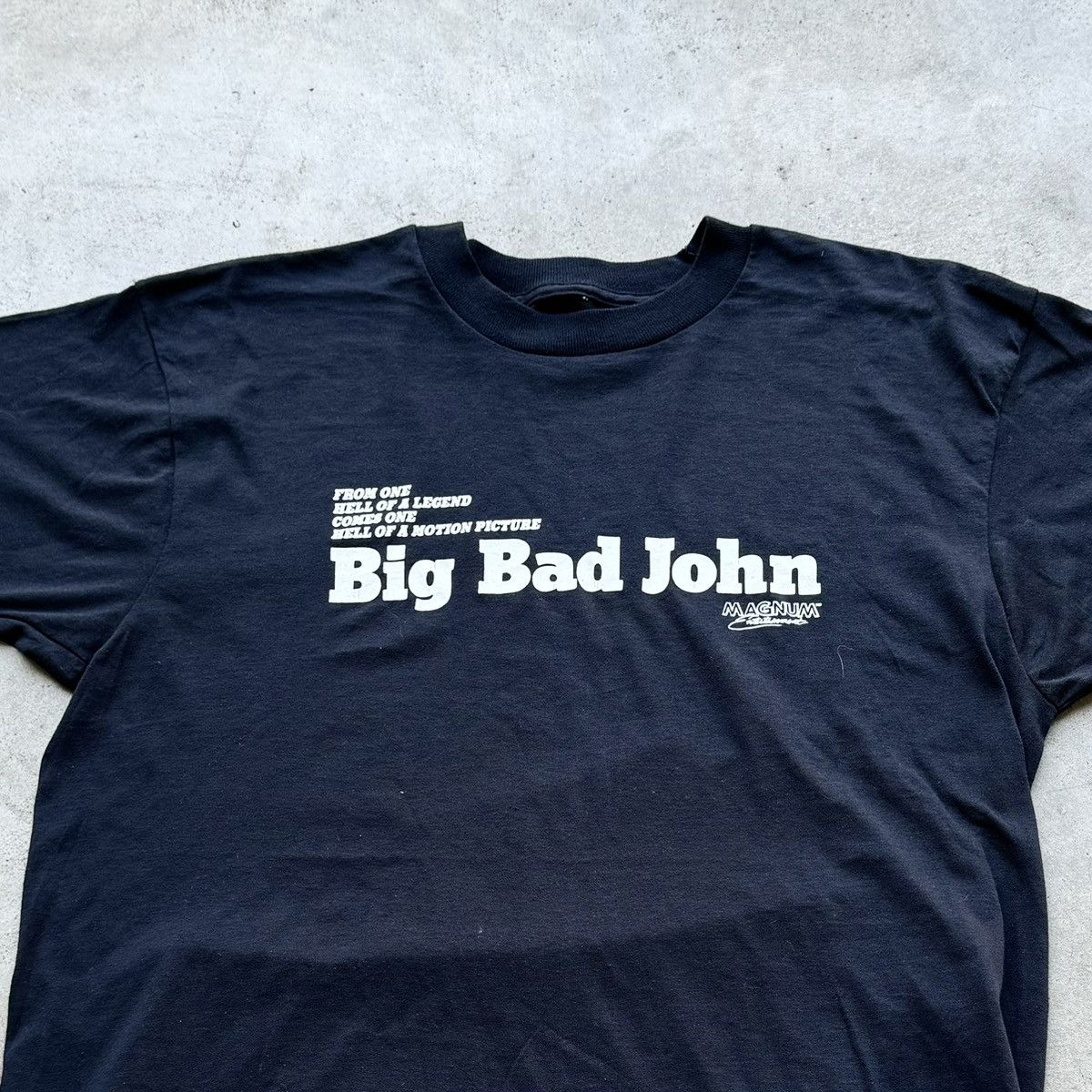 Vintage VINTAGE 80s BIG BAD JOHN PORN MOVIE TEE! Size US L / EU 52-54 / 3 - 3 Thumbnail