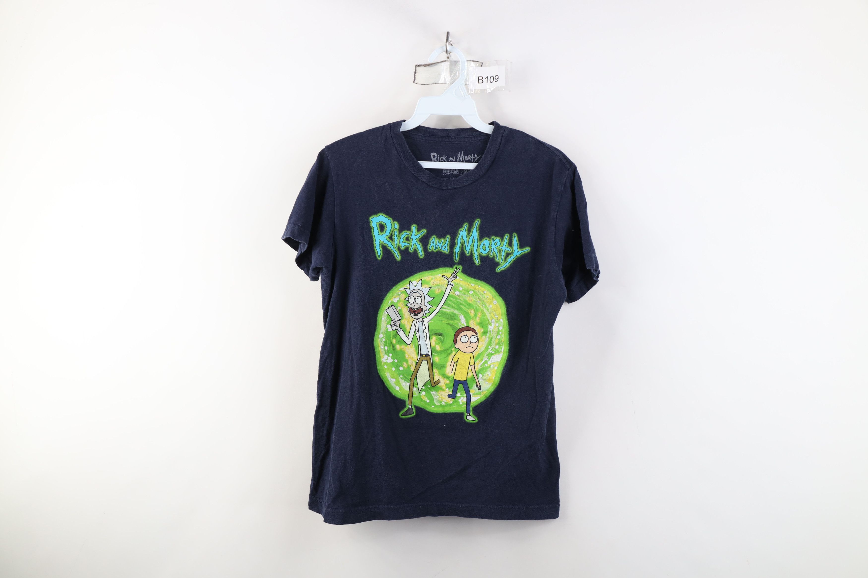 Vintage Y2K Rick and Morty Cartoon Short Sleeve T-Shirt Blue Size S / US 4 / IT 40 - 1 Thumbnail