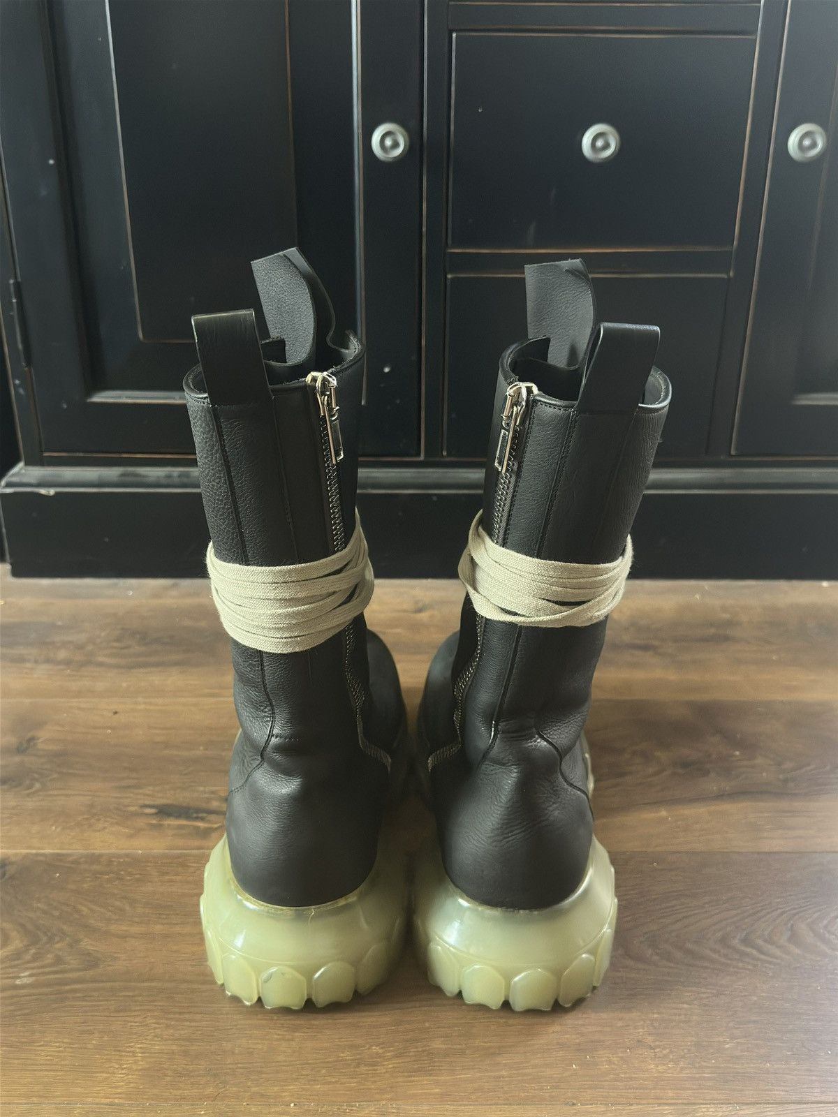 Rick Owens Megalace Bozo Tractor Boots