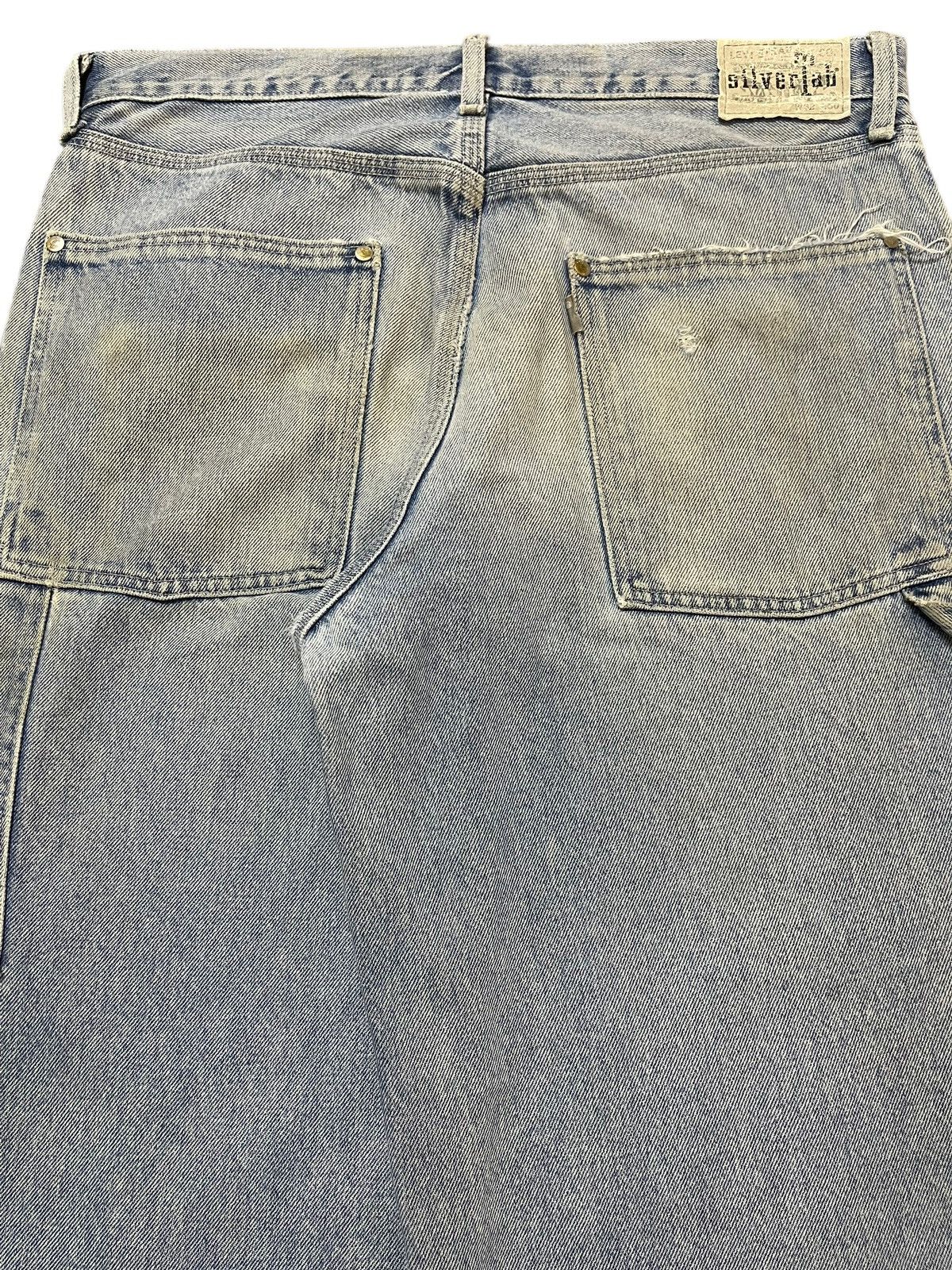 Levi's Vintage Levis Silver Tab Carpenter Style Baggy Jeans Size US 34 / EU 50 - 6 Thumbnail