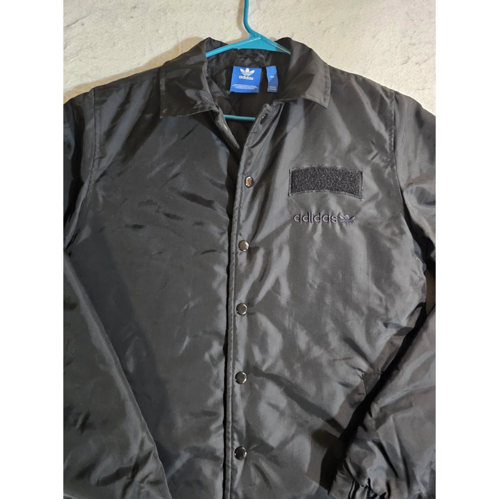 Adidas Adidas Original Graffiti Black Coach Coat 03 Seoul Brand w/ The Three Stripes Sm - Adidas Originals Jacket, Coat, Graffiti, Black, Mens, Size S Size US S / EU 44-46 / 1 - 3 Thumbnail