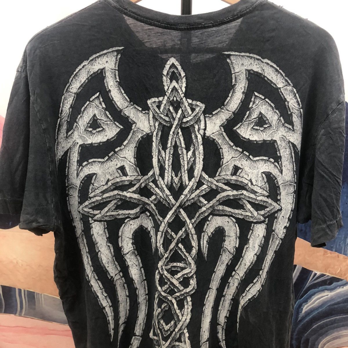 Affliction Affliction Dagger Cross T Shirt Hardy Double Sided Size US M / EU 48-50 / 2 - 4 Thumbnail