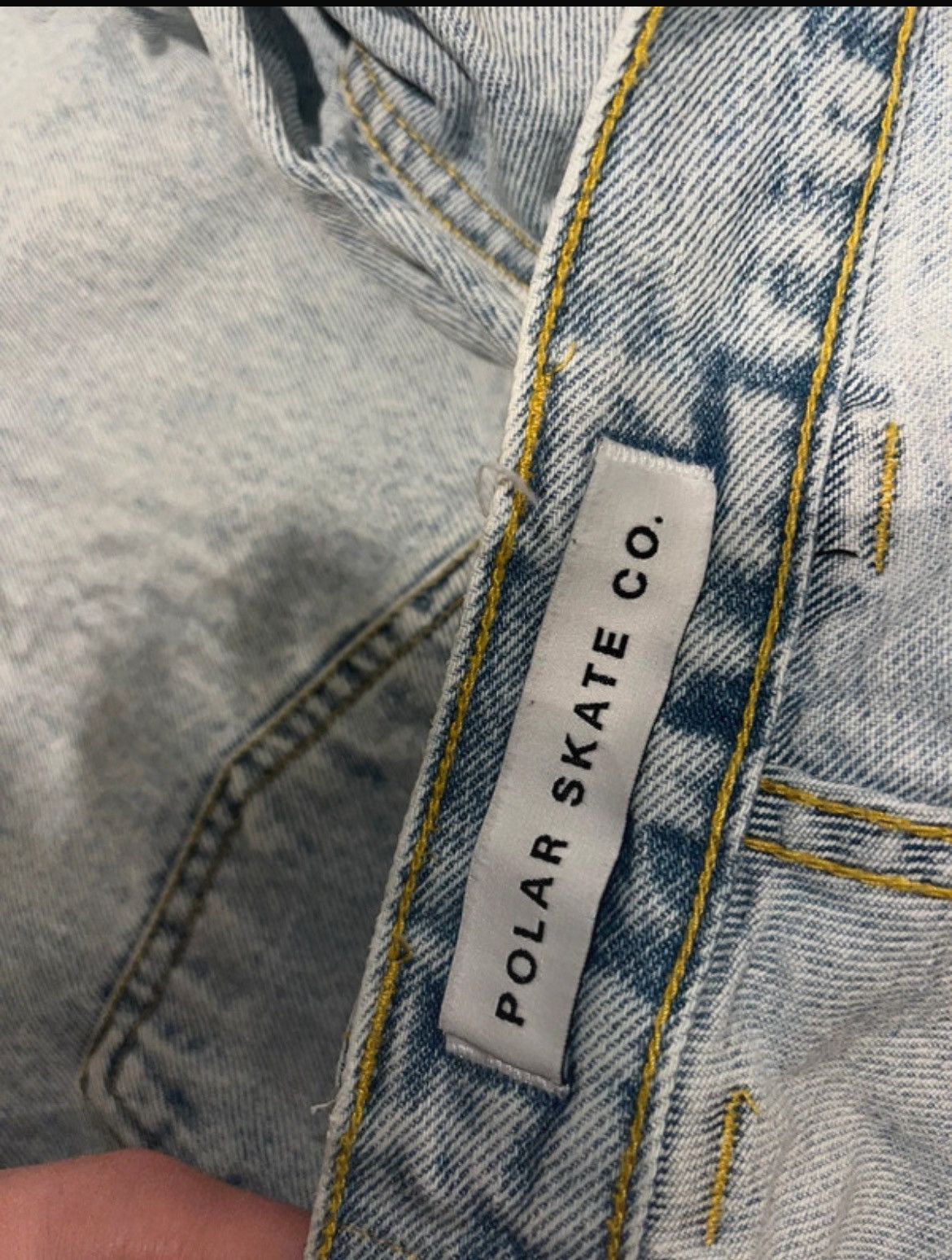 Polar Skate Co. Polar BigBoy Jeans Light Blue Size US 36 / EU 52 - 8 Thumbnail