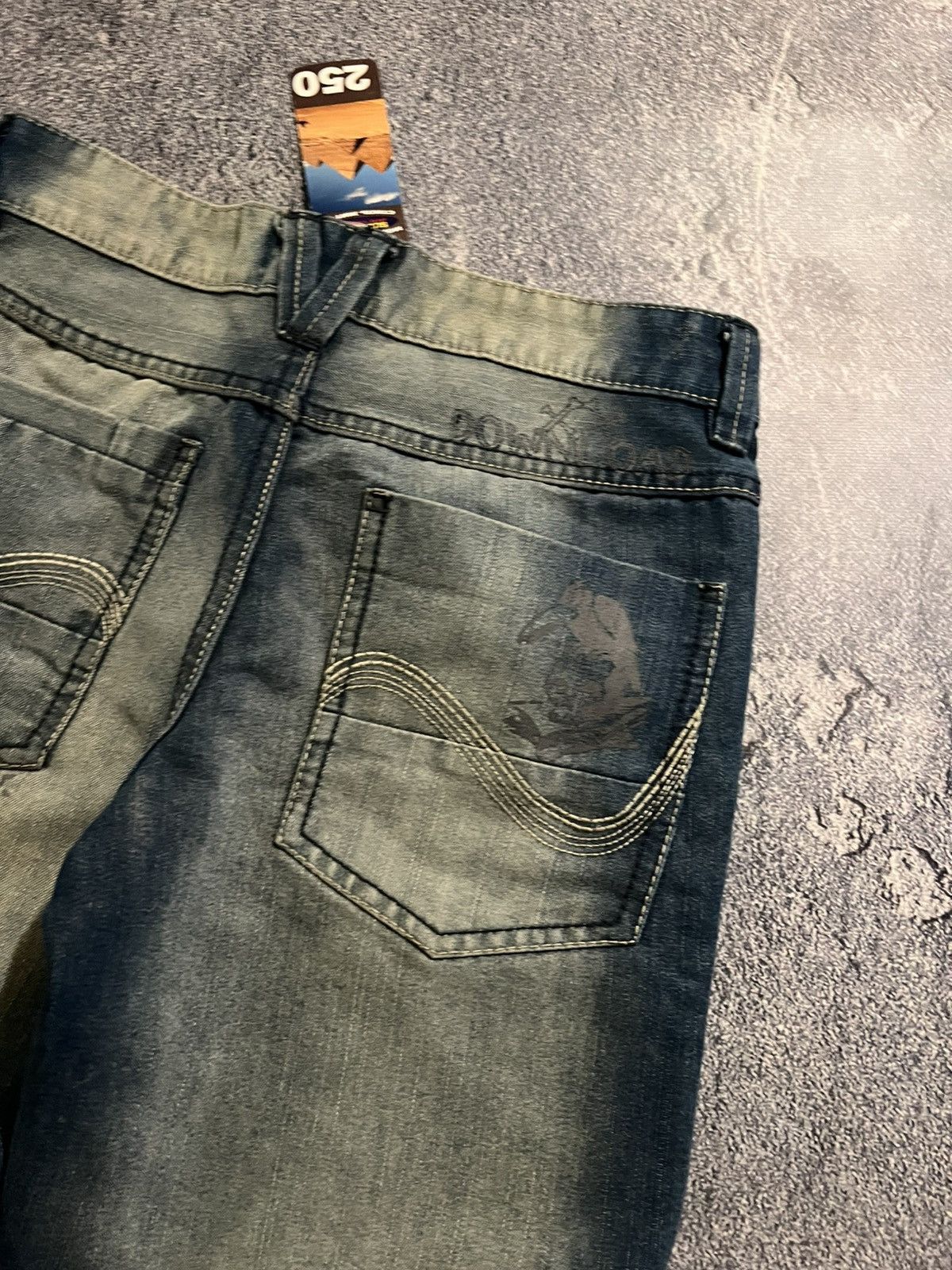 Japanese Brand Flared Destroyed Darkwear Jeans / Japanese Grunge Archive 90 Size US 30 / EU 46 - 3 Thumbnail