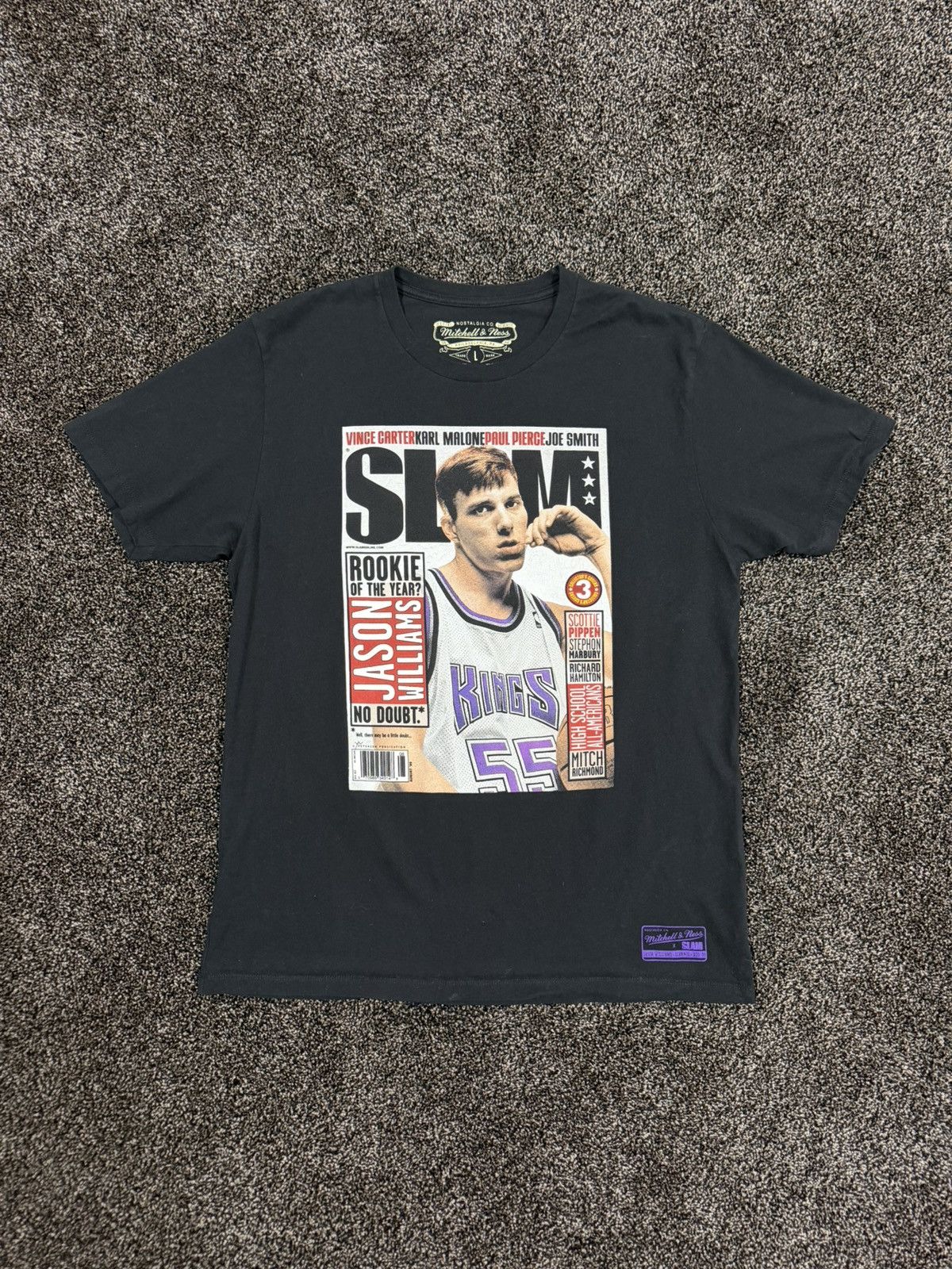 Mitchell & Ness Mitchell & Ness Jason Williams Sacramento Kings SLAM Black T Size US L / EU 52-54 / 3 - 4 Thumbnail