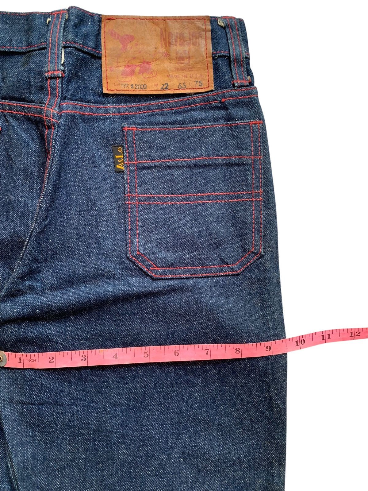 Vintage Vintage late 60's Flare Navajon Flared Denim Pants Size 24" / US 00 / IT 34 - 13 Thumbnail