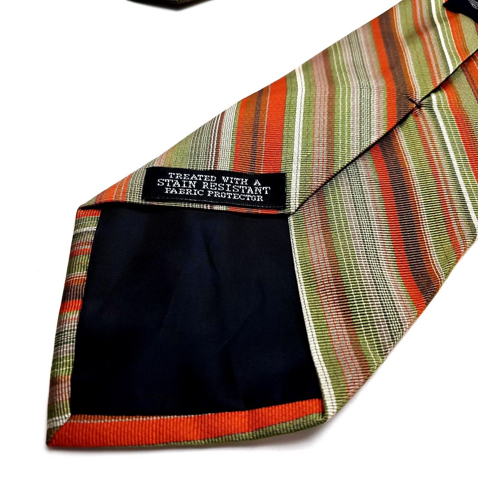 Dockers Dockers Multi Colored Silk Tie Woven Striped Size ONE SIZE - 4 Thumbnail
