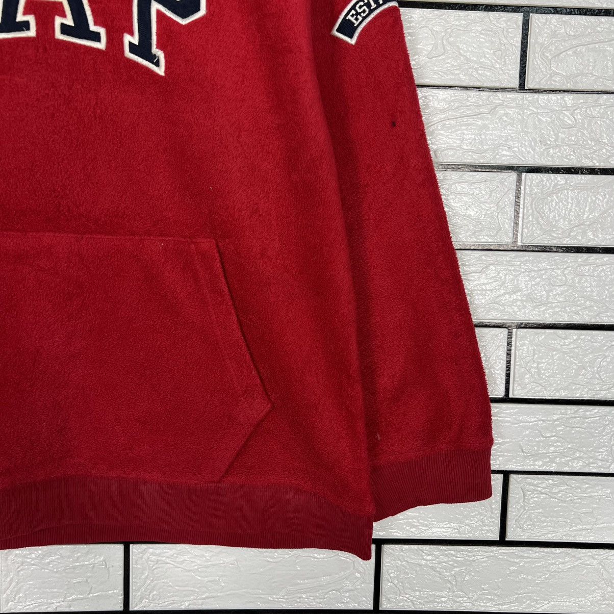 Gap Vintage 90's GAP Kids Big Logo Fleece Hoodies #4107-C187 Size US XXL / EU 58 / 5 - 7 Thumbnail