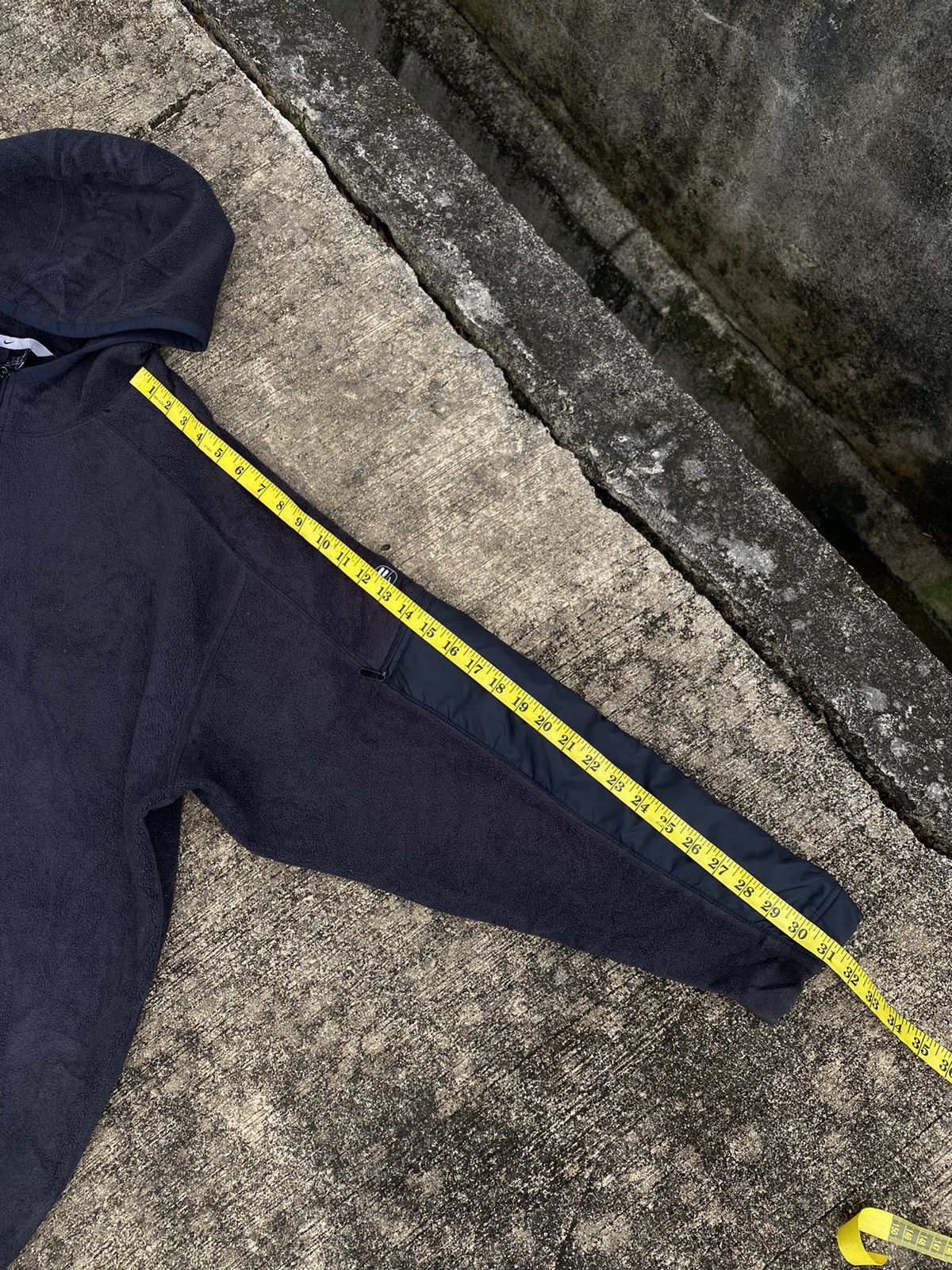 Nike ❗️Oversizes ❗️ Vintage 90s Nike Half Zip Black Fleece Hoodie Size US XXL / EU 58 / 5 - 14 Thumbnail