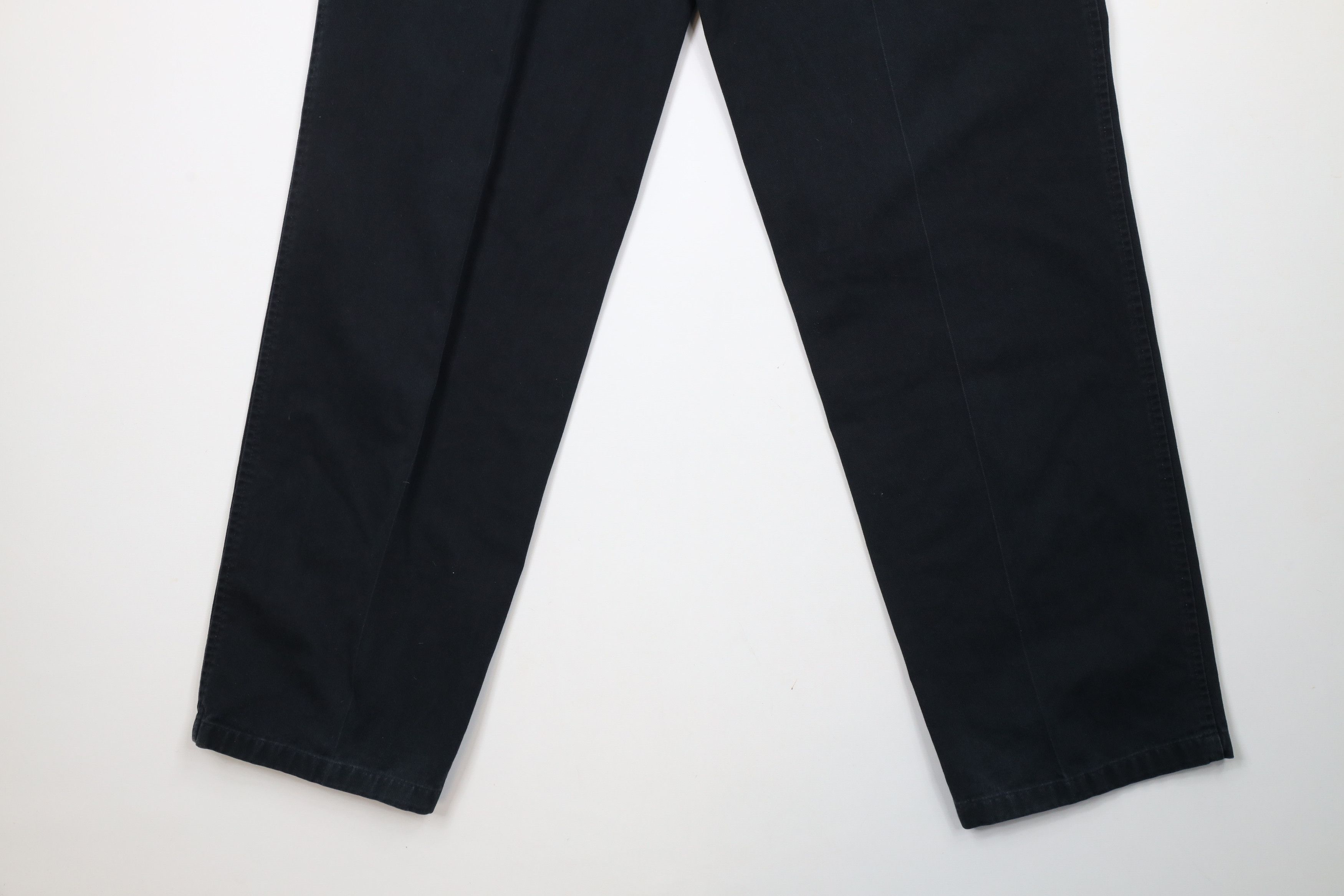 Vintage Vintage 90s Streetwear Straight Leg Chino Pants Black Size US 30 / EU 46 - 10 Thumbnail