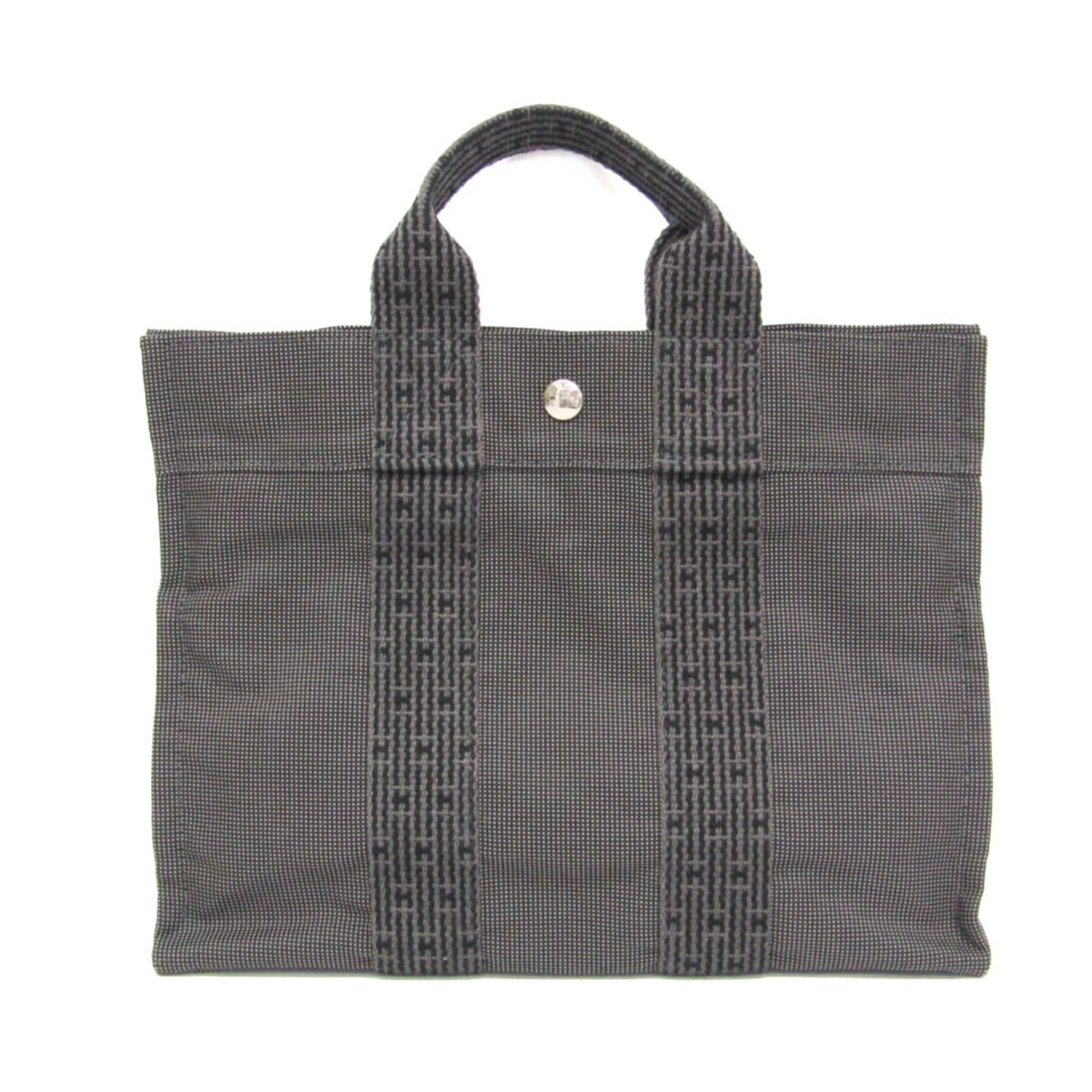 Hermes Hermes Her Line PM Women,Men Polyamide,Polyester Tote Bag Black,Gray Size ONE SIZE - 1 Thumbnail