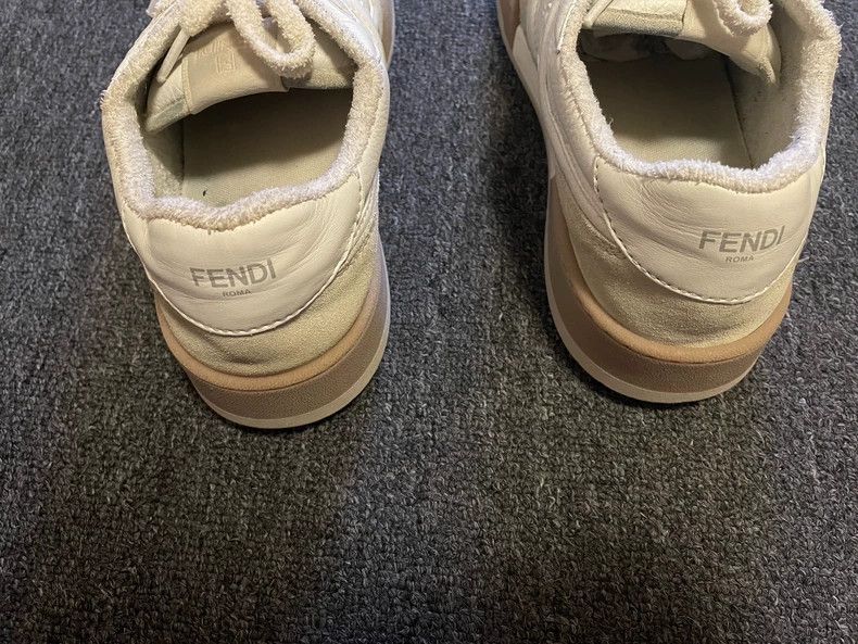 Fendi FENDI Brown sneakers, dirty style Size US 8 / EU 41 - 3 Thumbnail