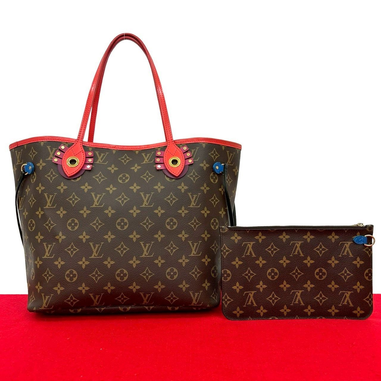 Louis Vuitton Louis Vuitton Totem Neverfull Monogram Leather Tote 
